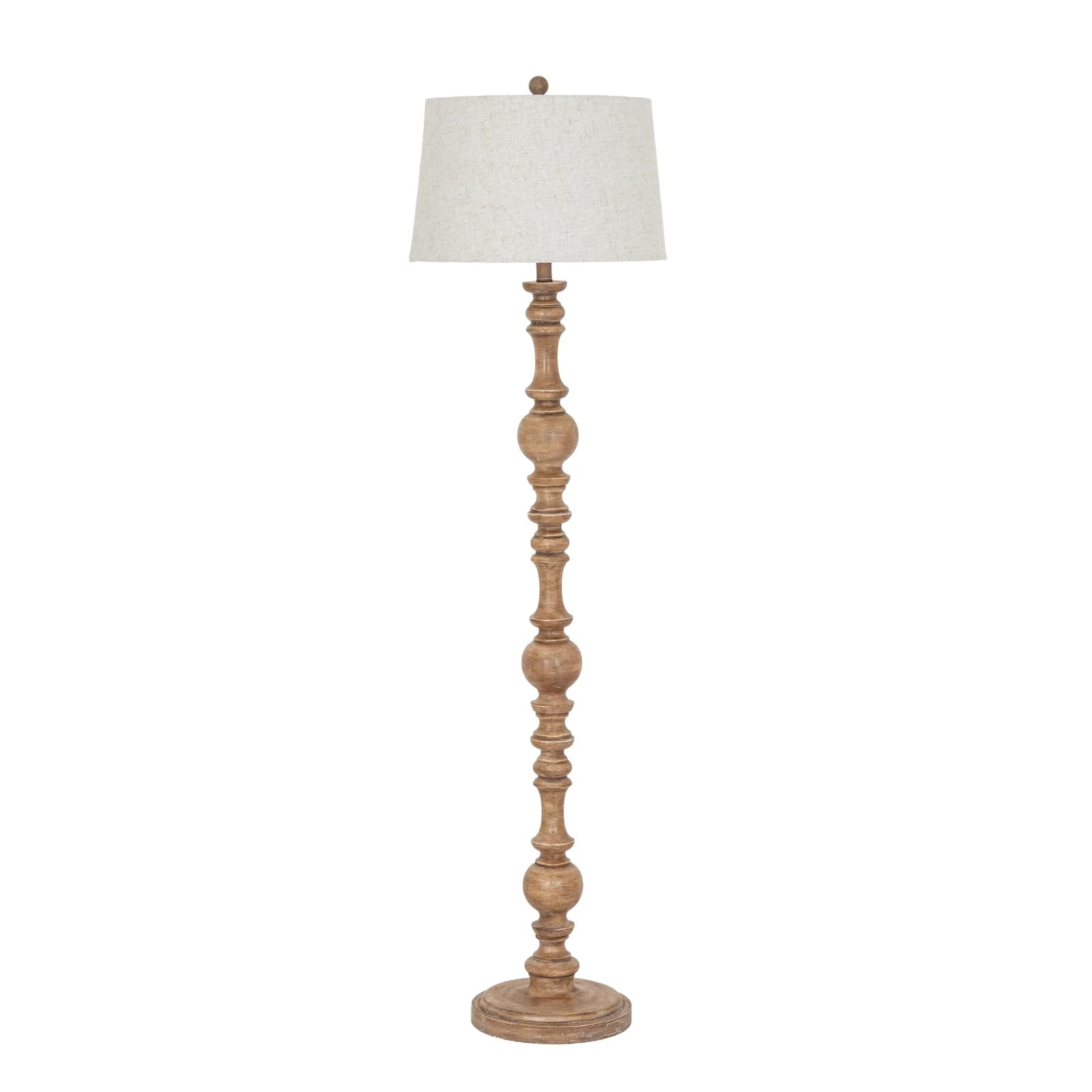 Seraphia Floor Lamp With Edged Linen Shade - Floor lamps, photo 2 of 5