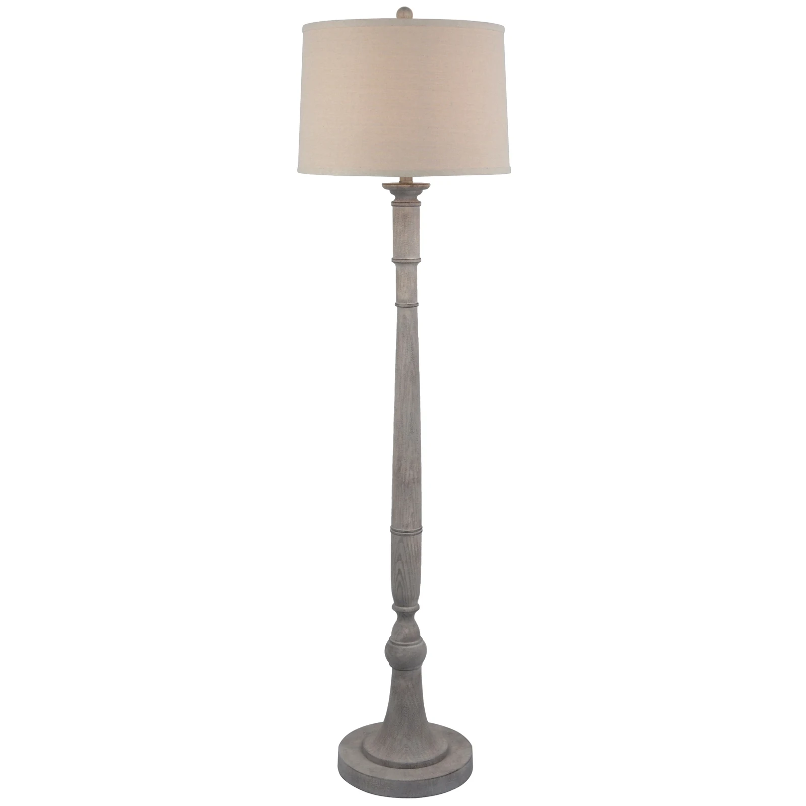 Stella Floor Lamp With Linen Shade - Floor lamps, photo 2 of 6