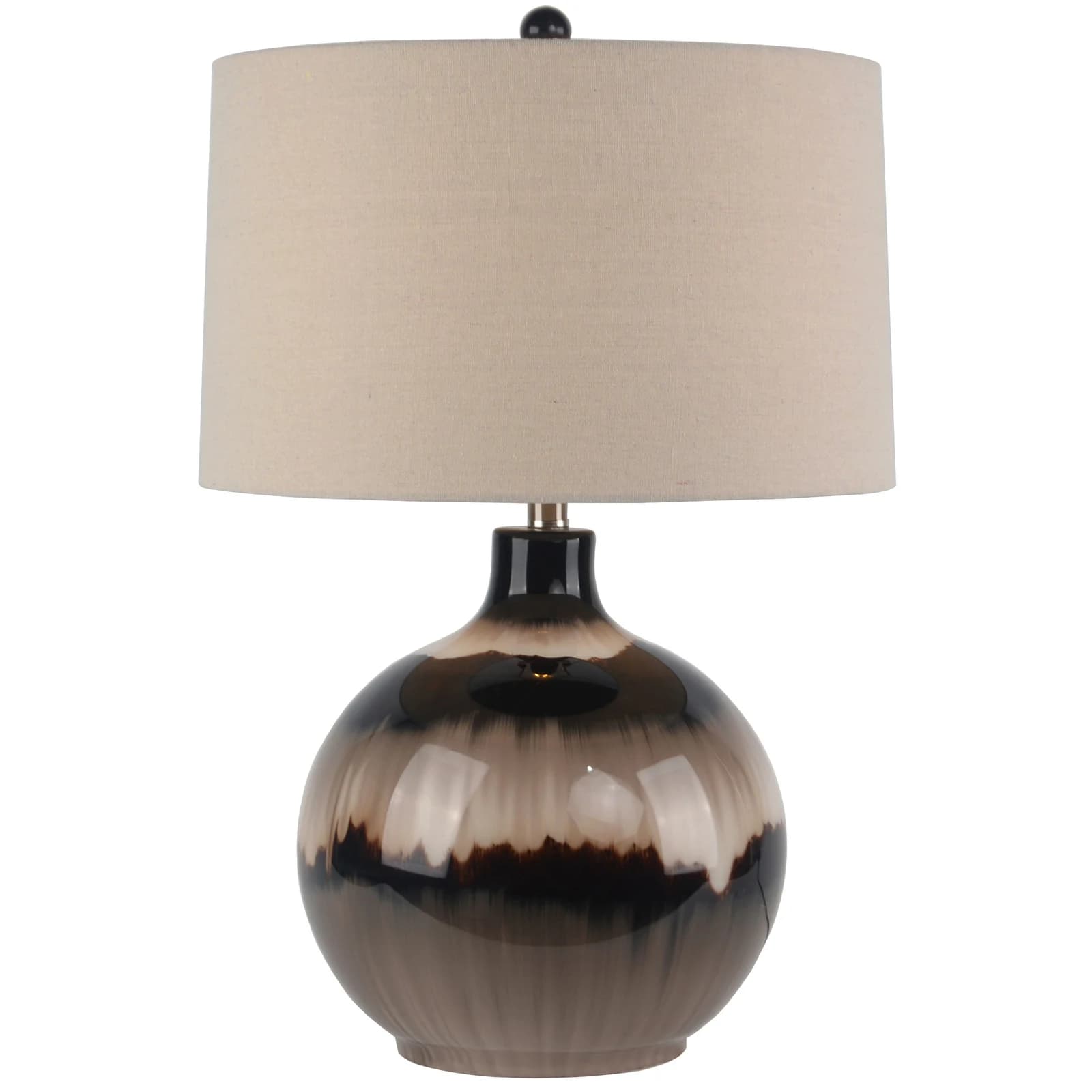 Sepia Shadows Table Lamp With Linen Shade - Table lamps, photo 2 of 5