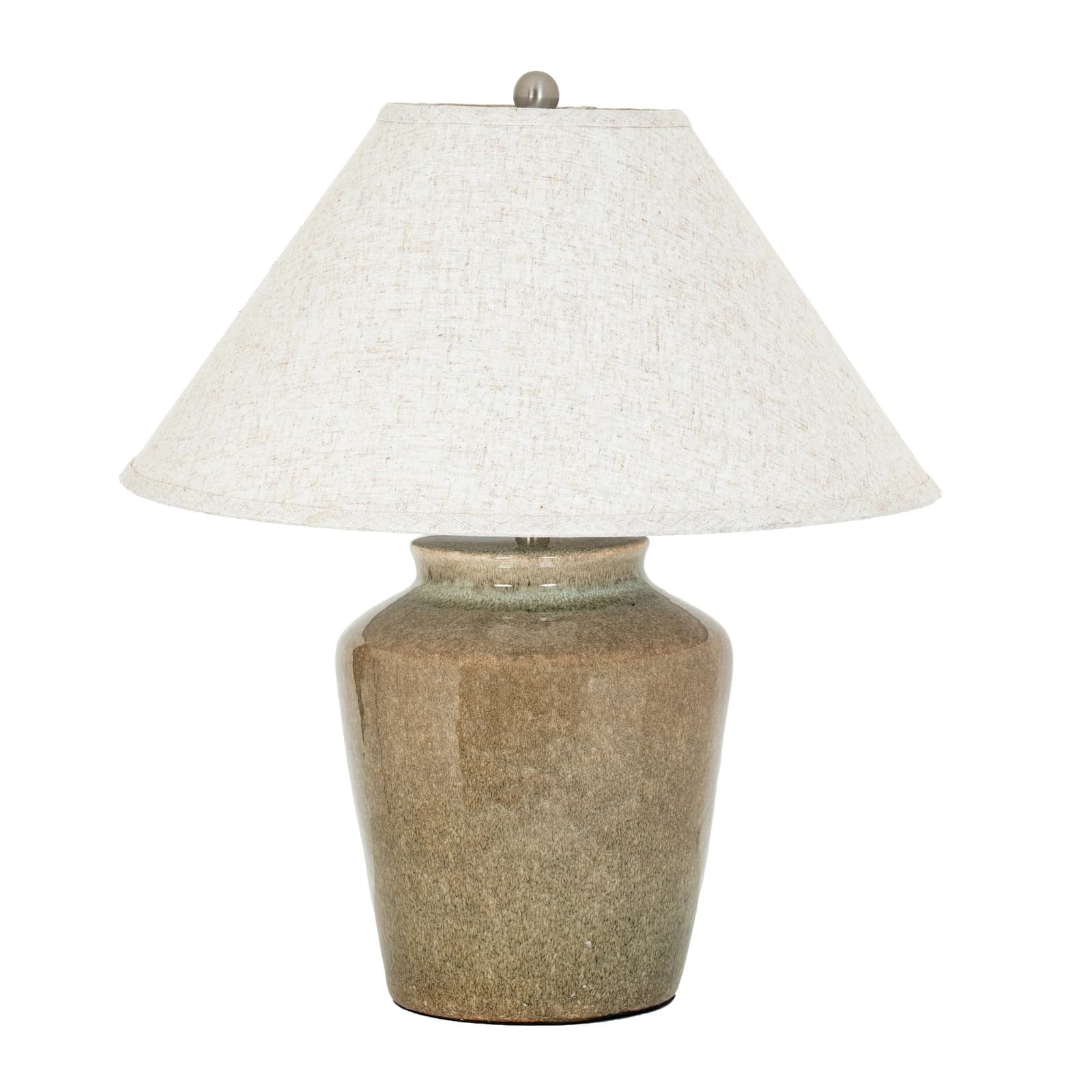 Mottura Ceramic Table Lamp With Edged Linen Shade - Table lamps, photo 3 of 5