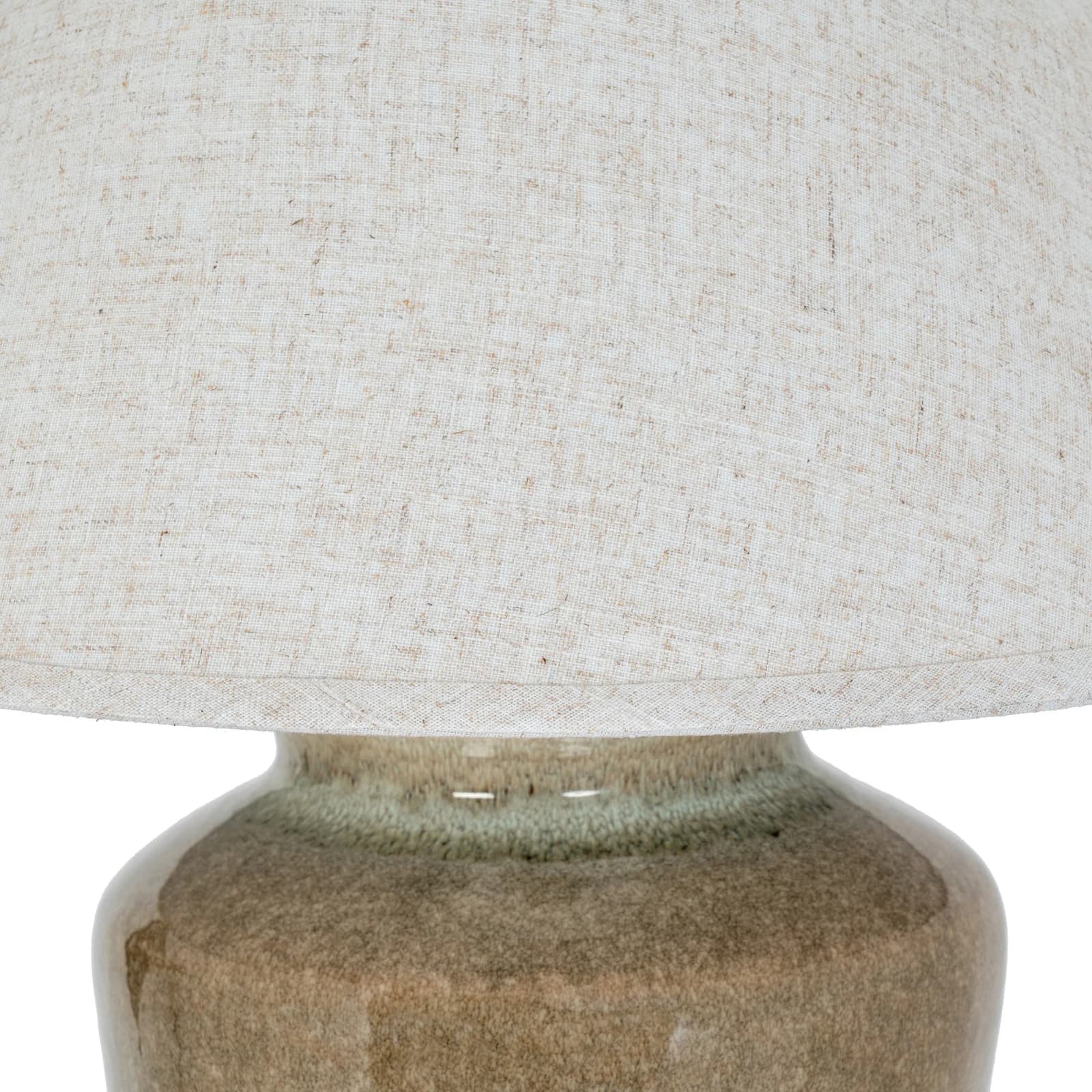 Mottura Ceramic Table Lamp With Edged Linen Shade - Table lamps, photo 5 of 5