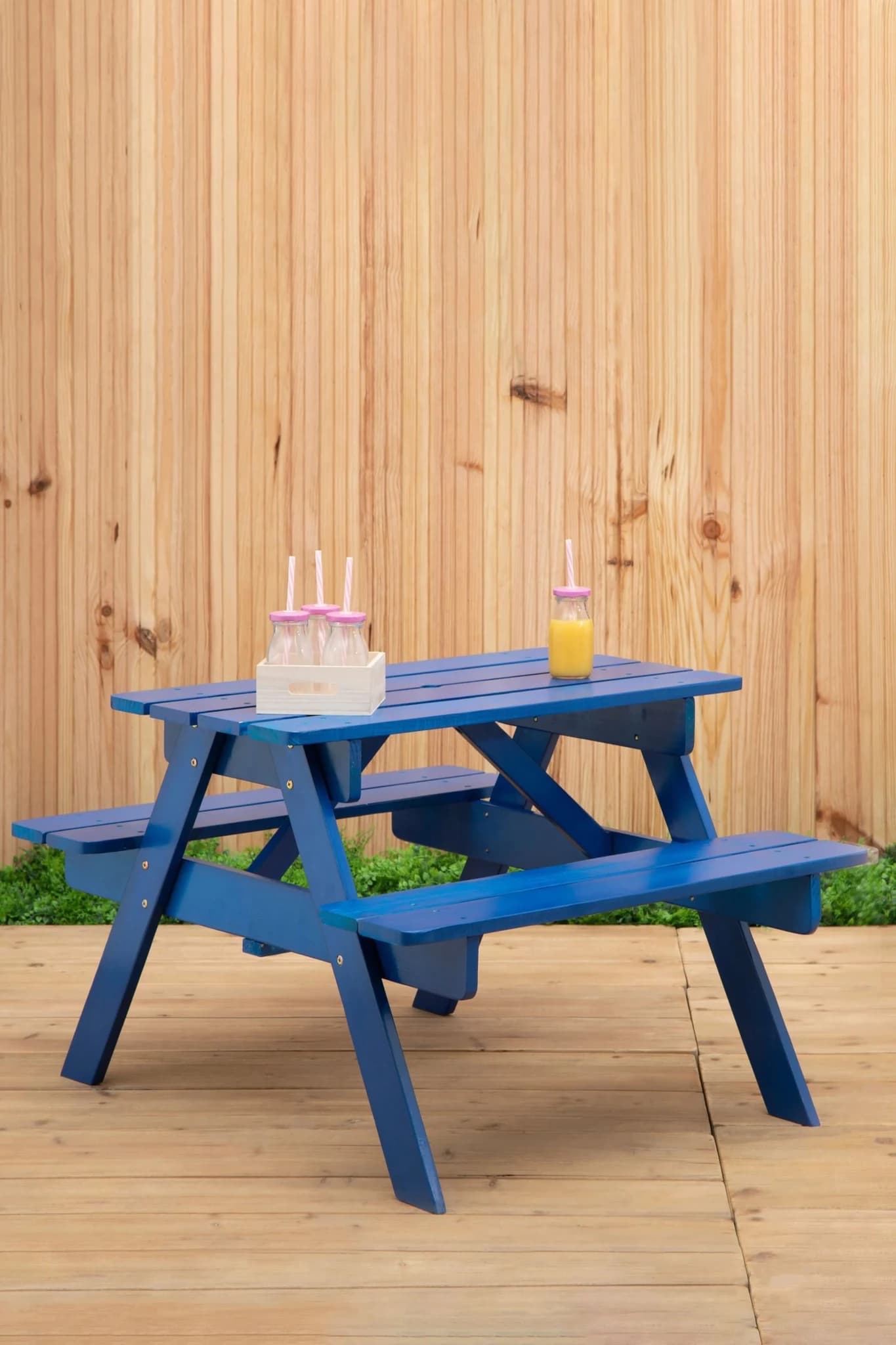 Brighton Blue Kids Picnic Bench - Furniture, photo 4 of 8