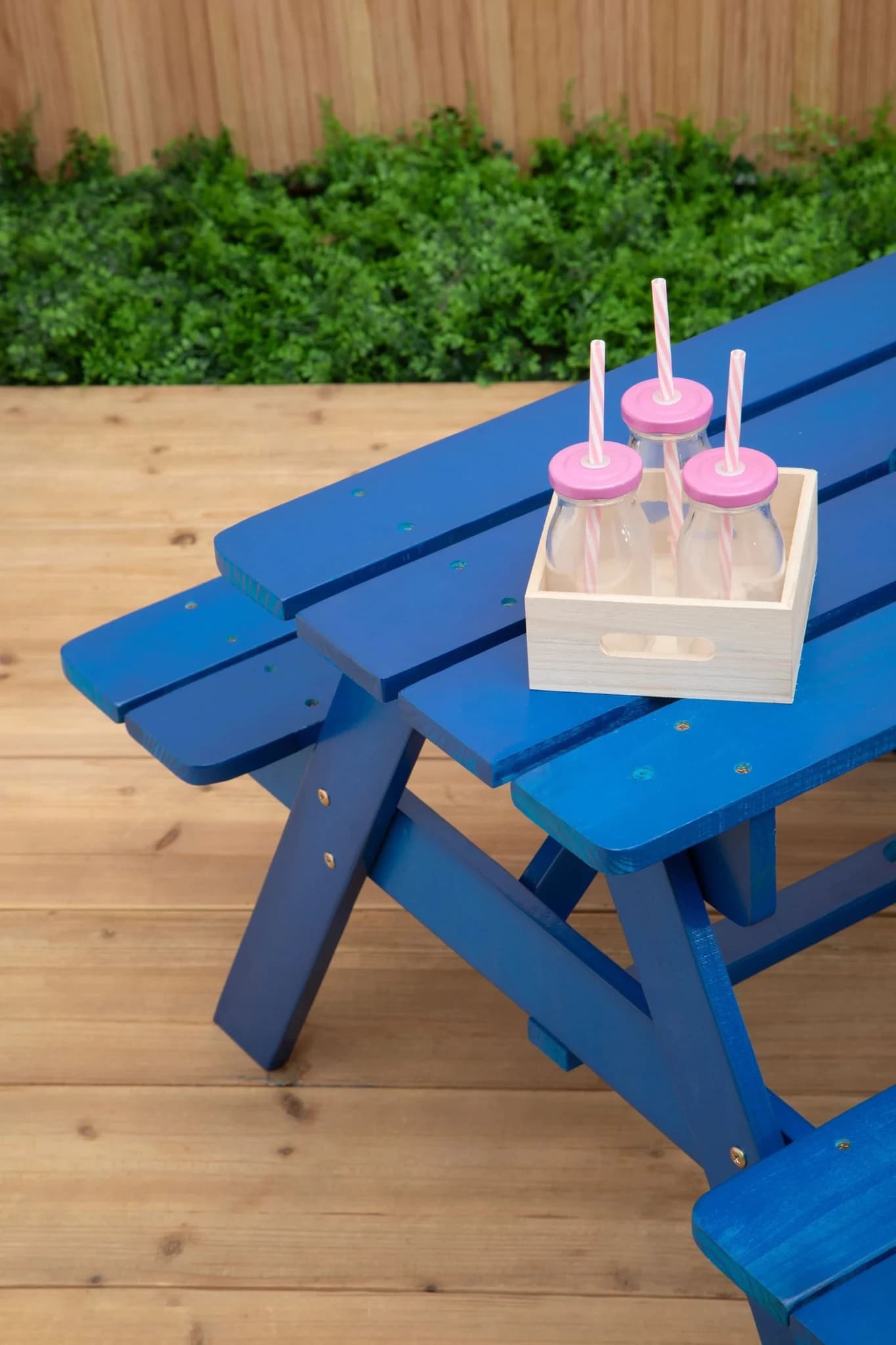 Brighton Blue Kids Picnic Bench - Furniture, photo 3 of 8
