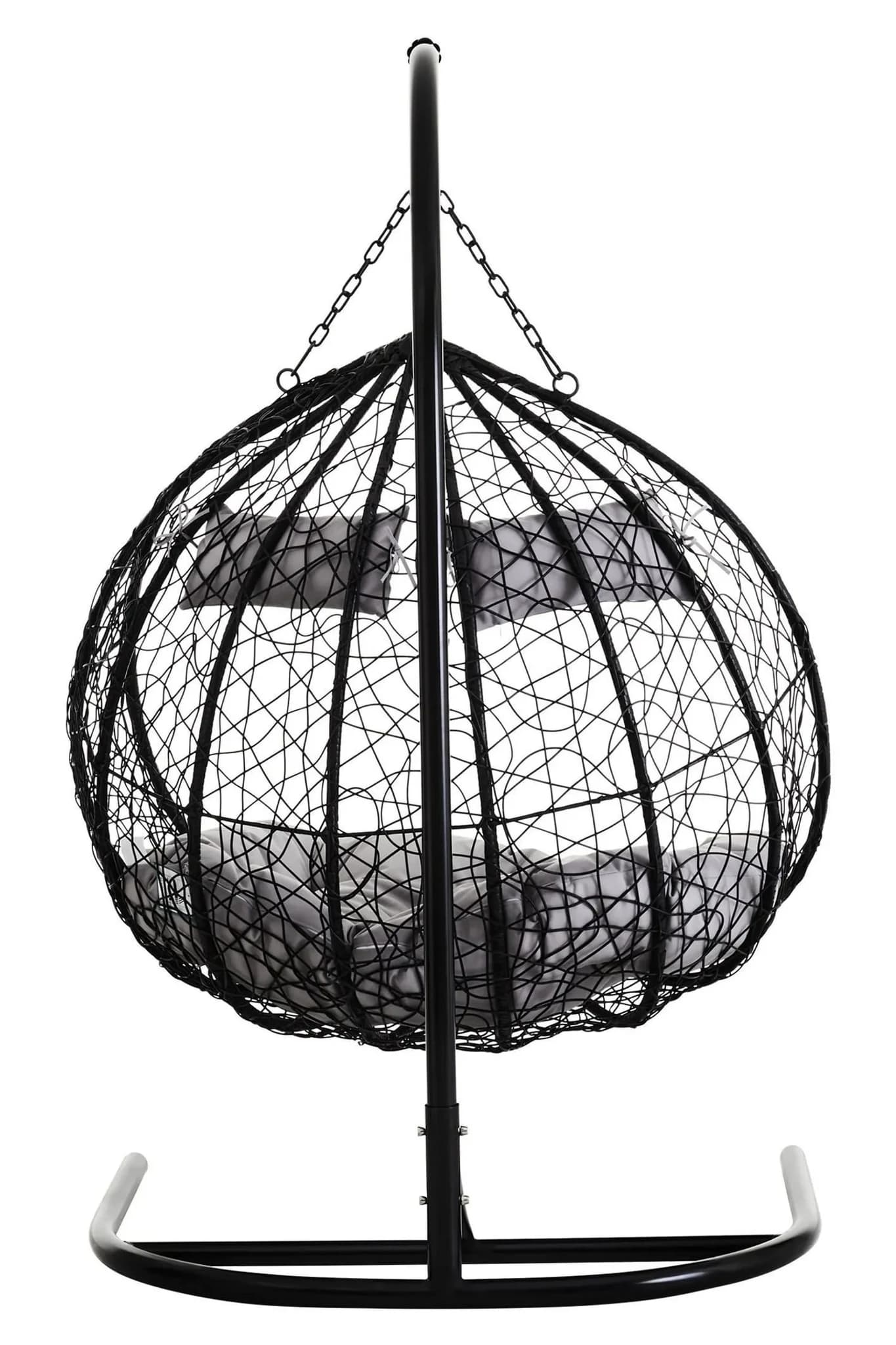 Goa Black Rattan Effect Double Hanging Chair - Seating, photo 2 of 8