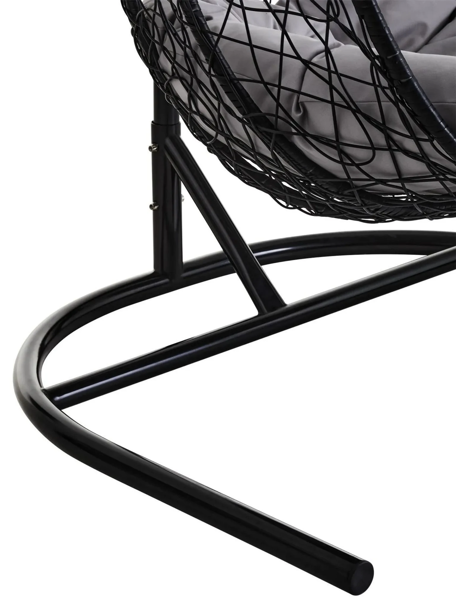 Goa Black Rattan Effect Double Hanging Chair - Seating, photo 5 of 8