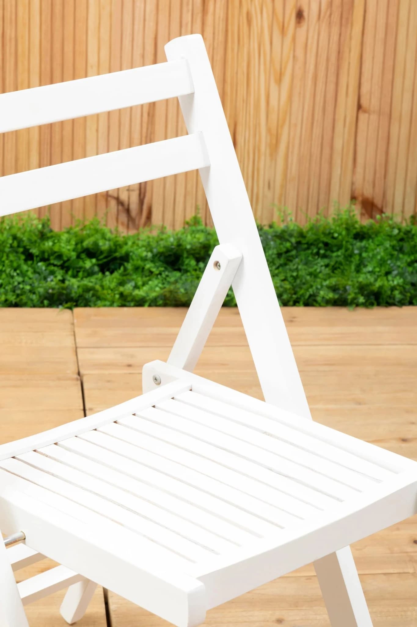 Beauport White Wood Folding Chair - Seating, photo 4 of 8