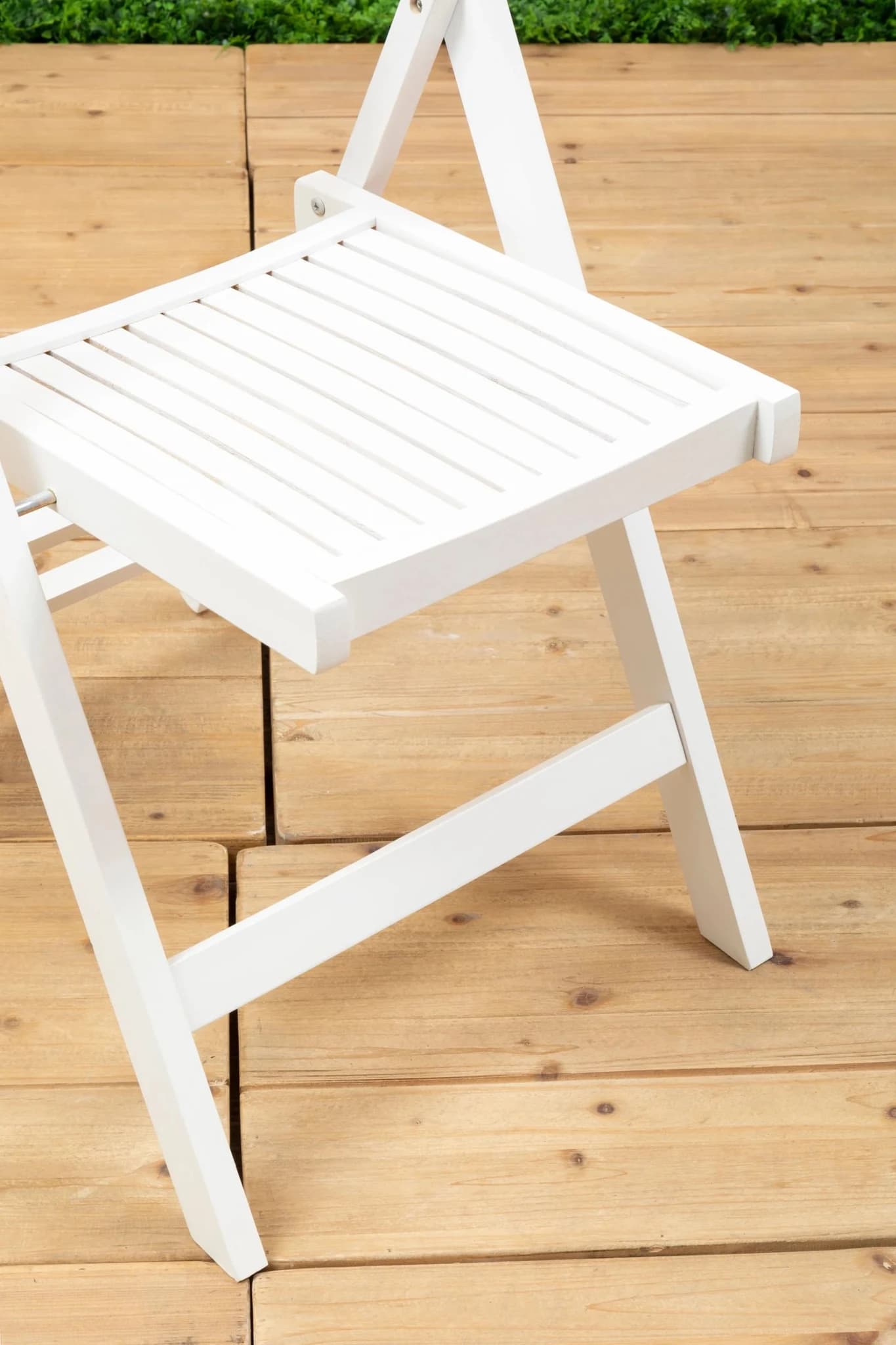 Beauport White Wood Folding Chair - Seating, photo 2 of 8