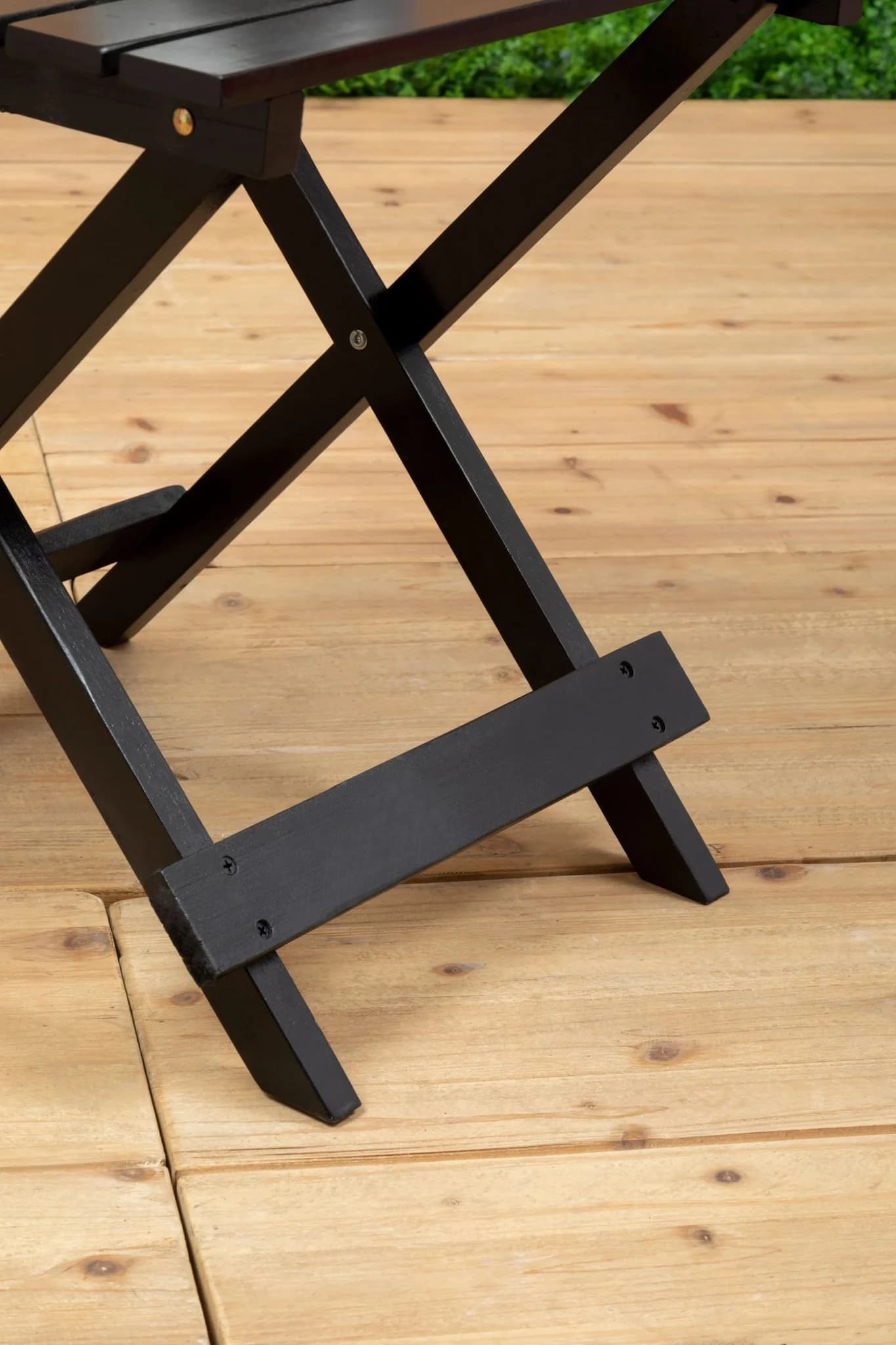 Beauport Black Wood Folding Table - Tables, photo 4 of 8
