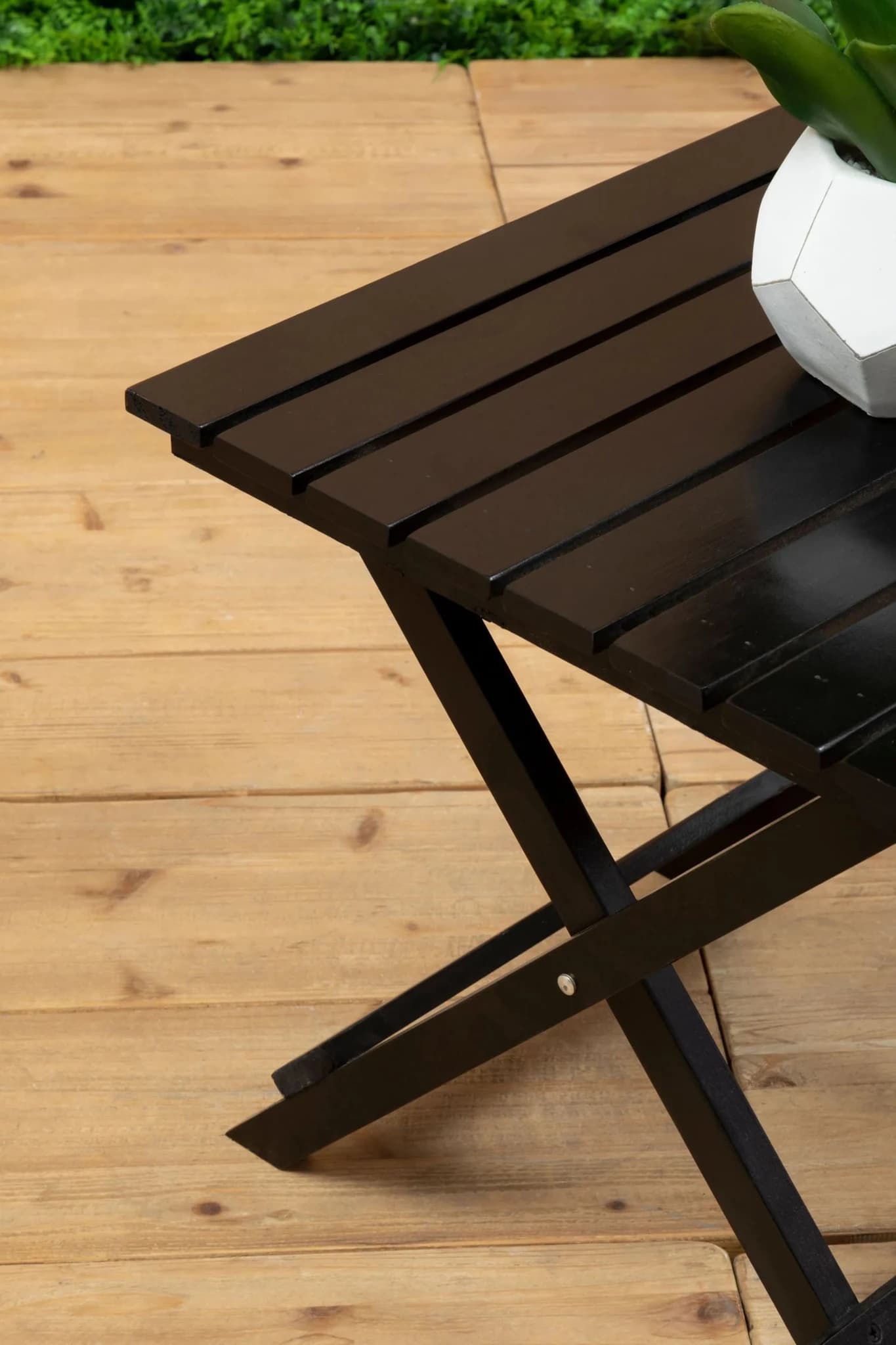 Beauport Black Wood Folding Table - Tables, photo 3 of 8