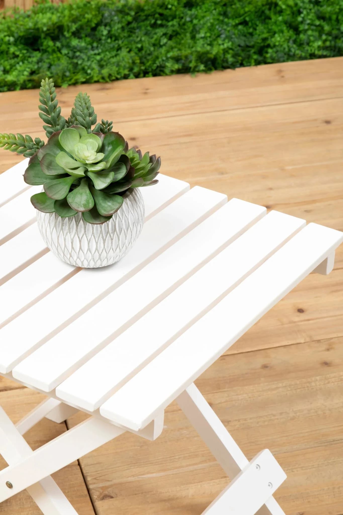 Beauport White Folding Table - Tables, photo 4 of 8