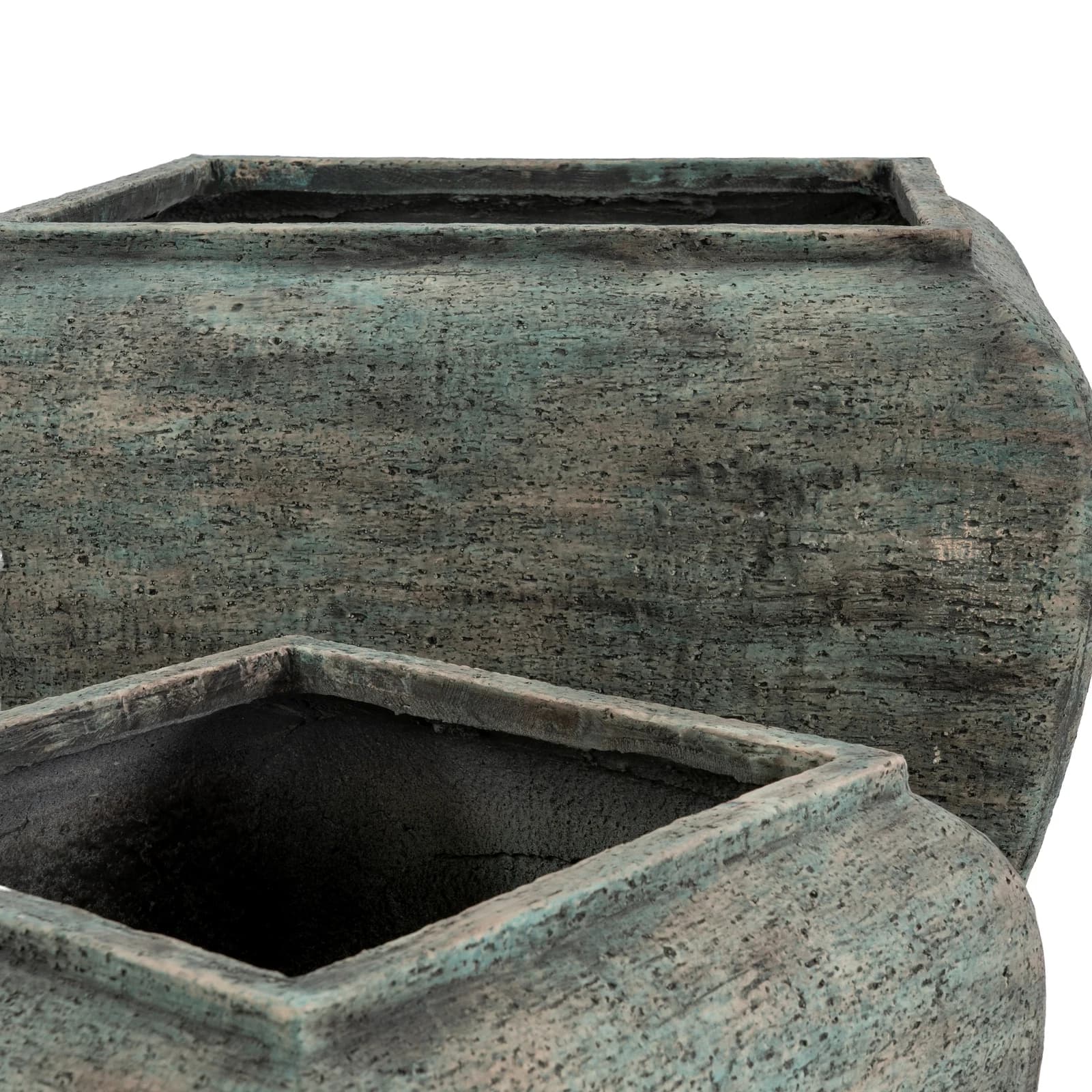 Verdan Square Drum Set Of 2 Planters - Planters & pots, photo 3 of 6