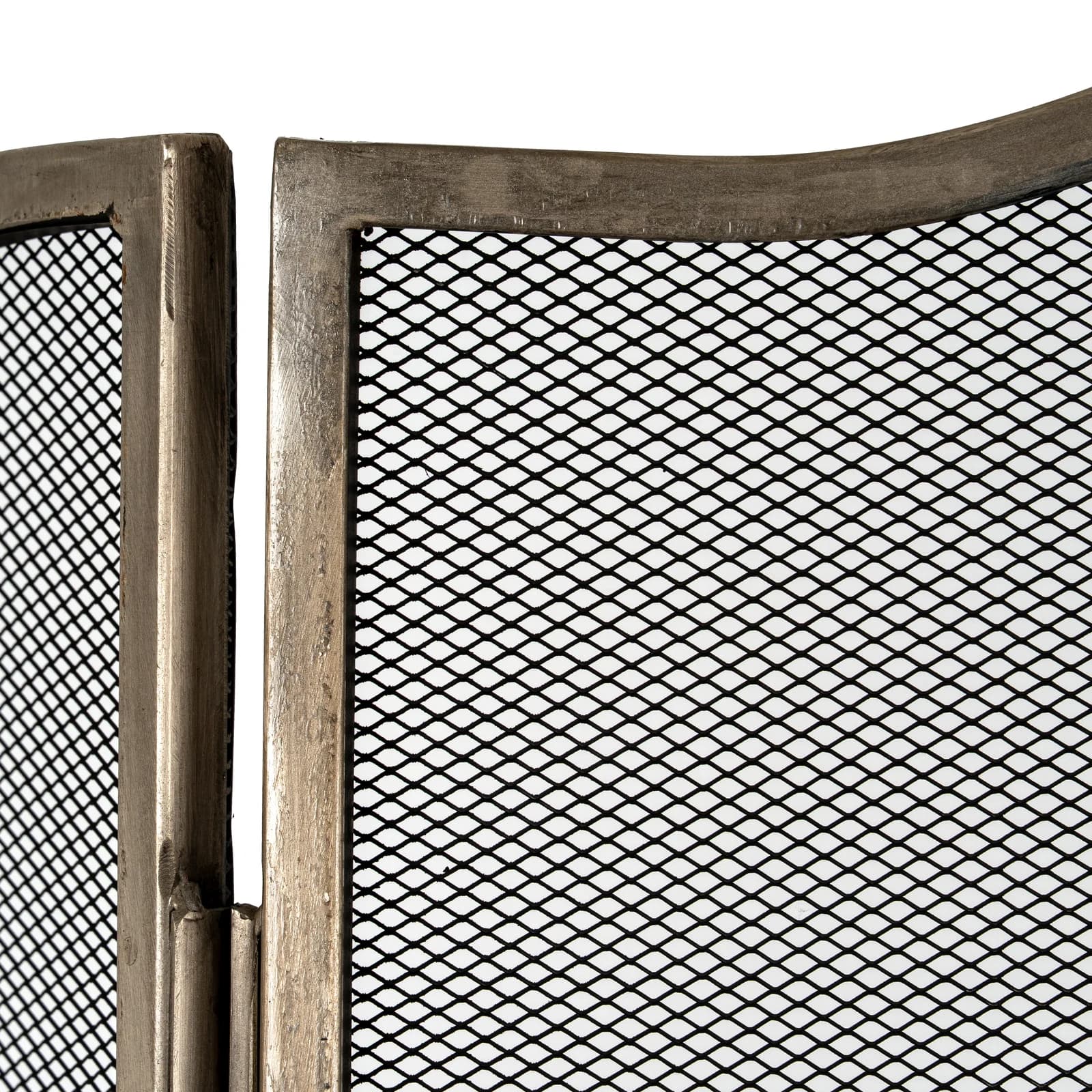 Antiqued Silver Large Fire Screen - Decorative, photo 3 of 4