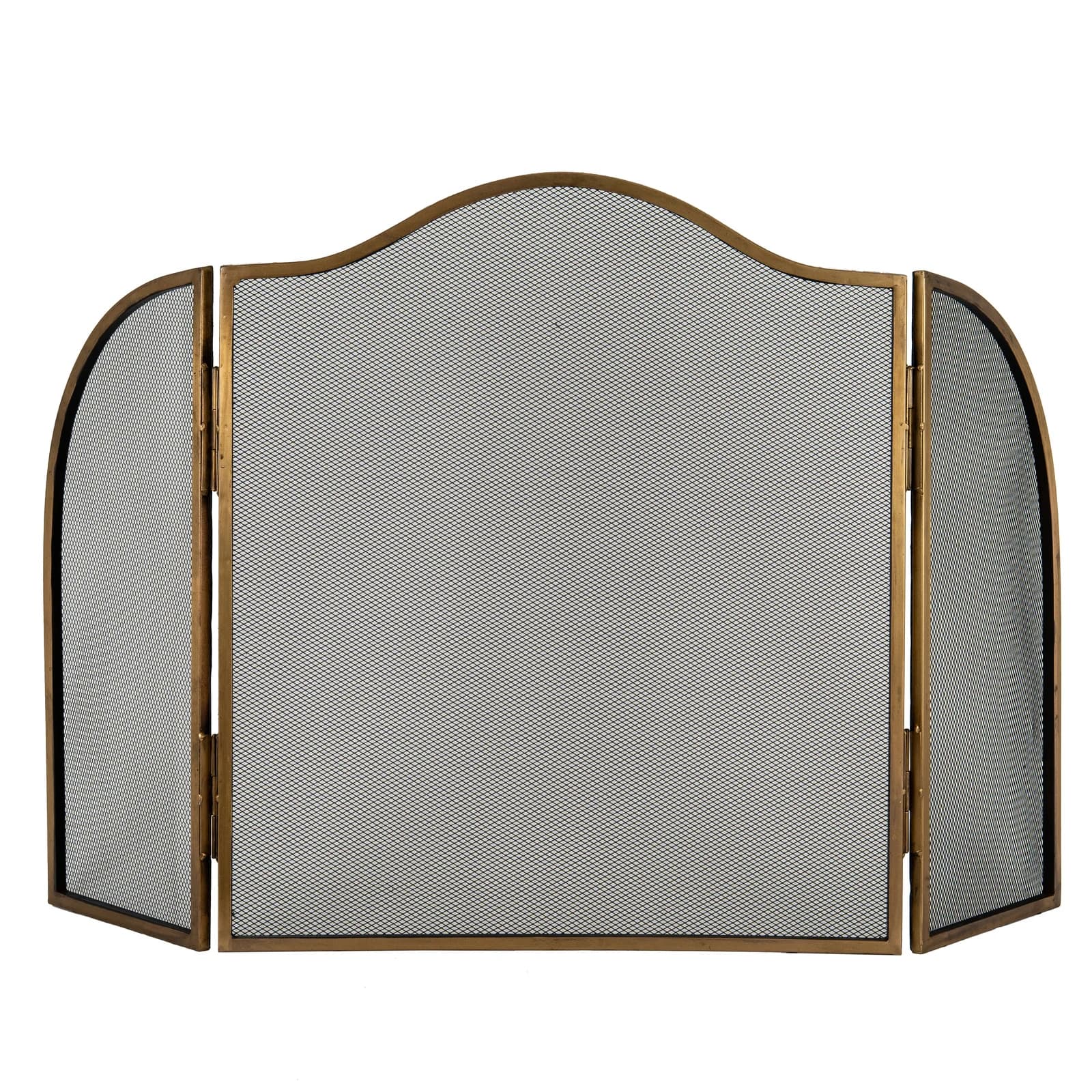 Antiqued Brass Fire Screen - Decorative, photo 2 of 4