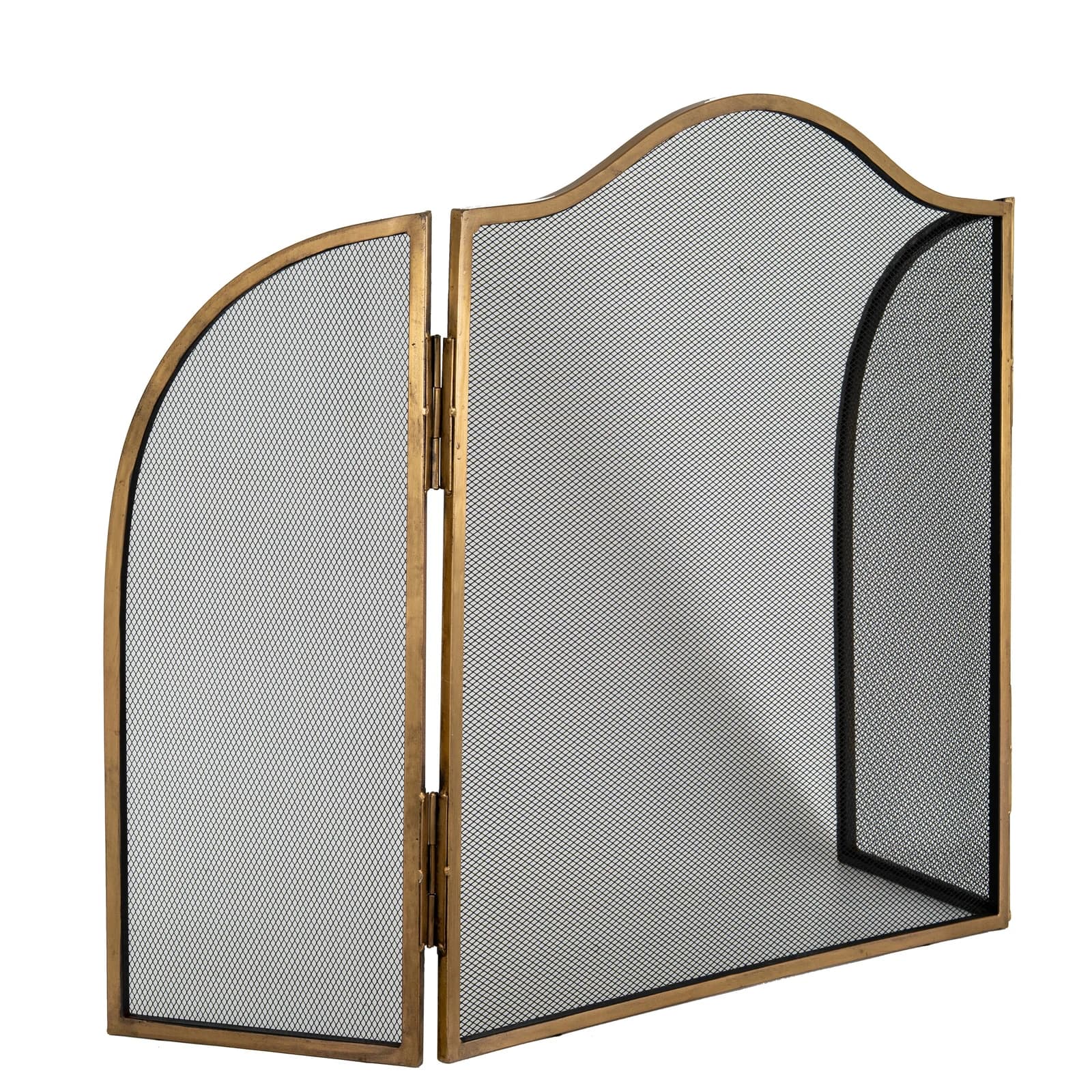 Antiqued Brass Fire Screen - Decorative, photo 3 of 4