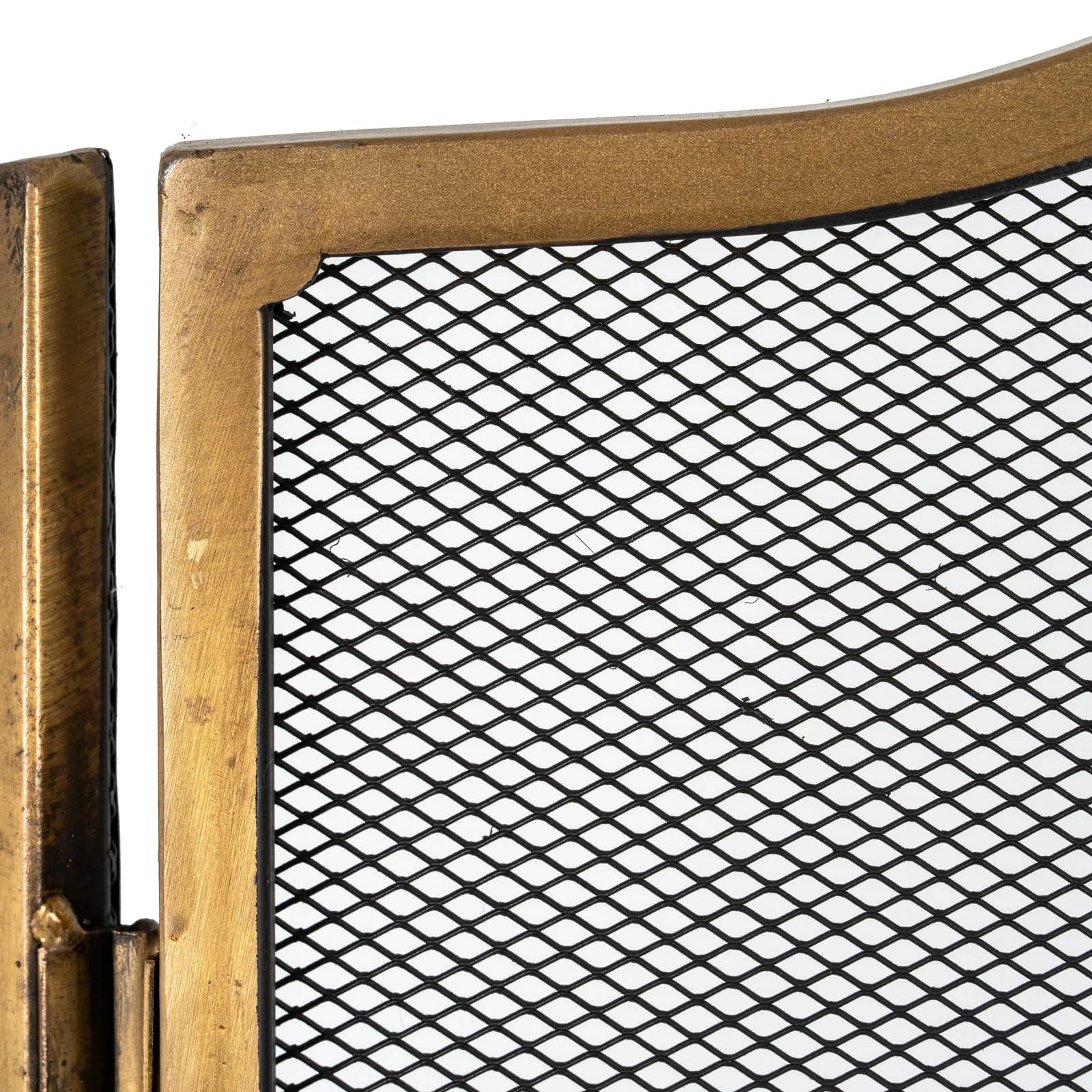 Antiqued Brass Fire Screen - Decorative, photo 4 of 4