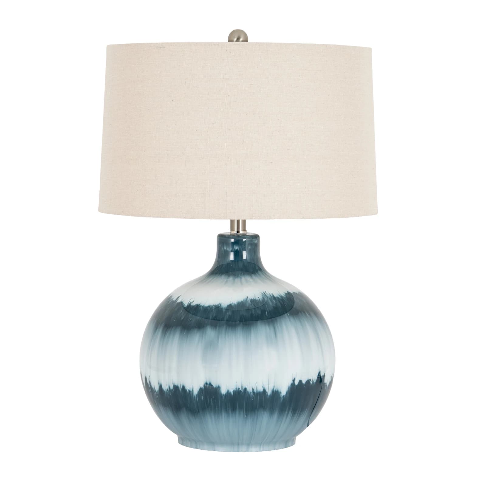 Ocean Shadows Table Lamp With Linen Shade - Table lamps, photo 2 of 5