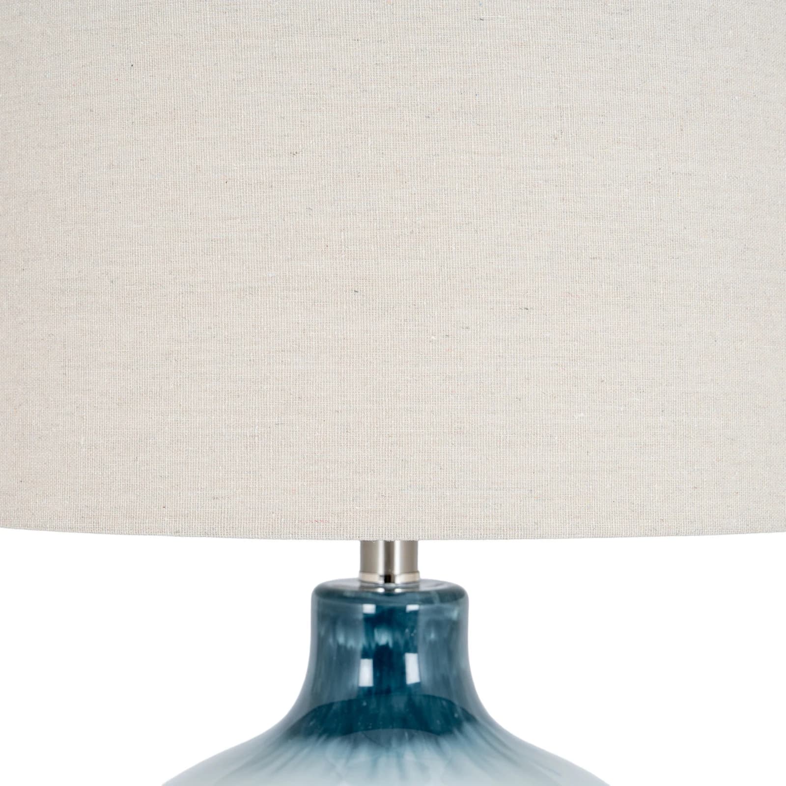 Ocean Shadows Table Lamp With Linen Shade - Table lamps, photo 3 of 5