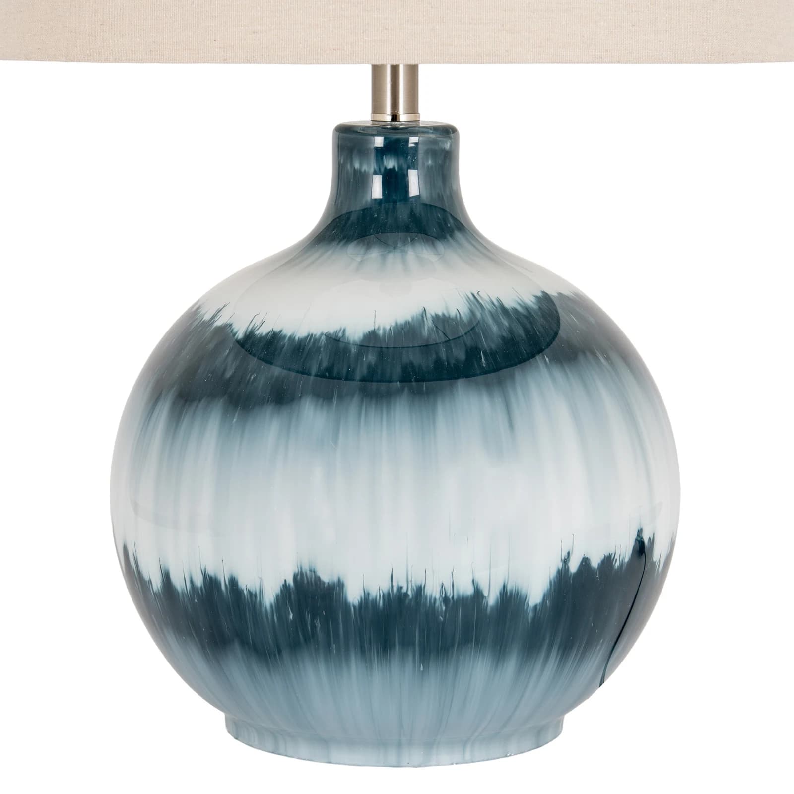 Ocean Shadows Table Lamp With Linen Shade - Table lamps, photo 4 of 5