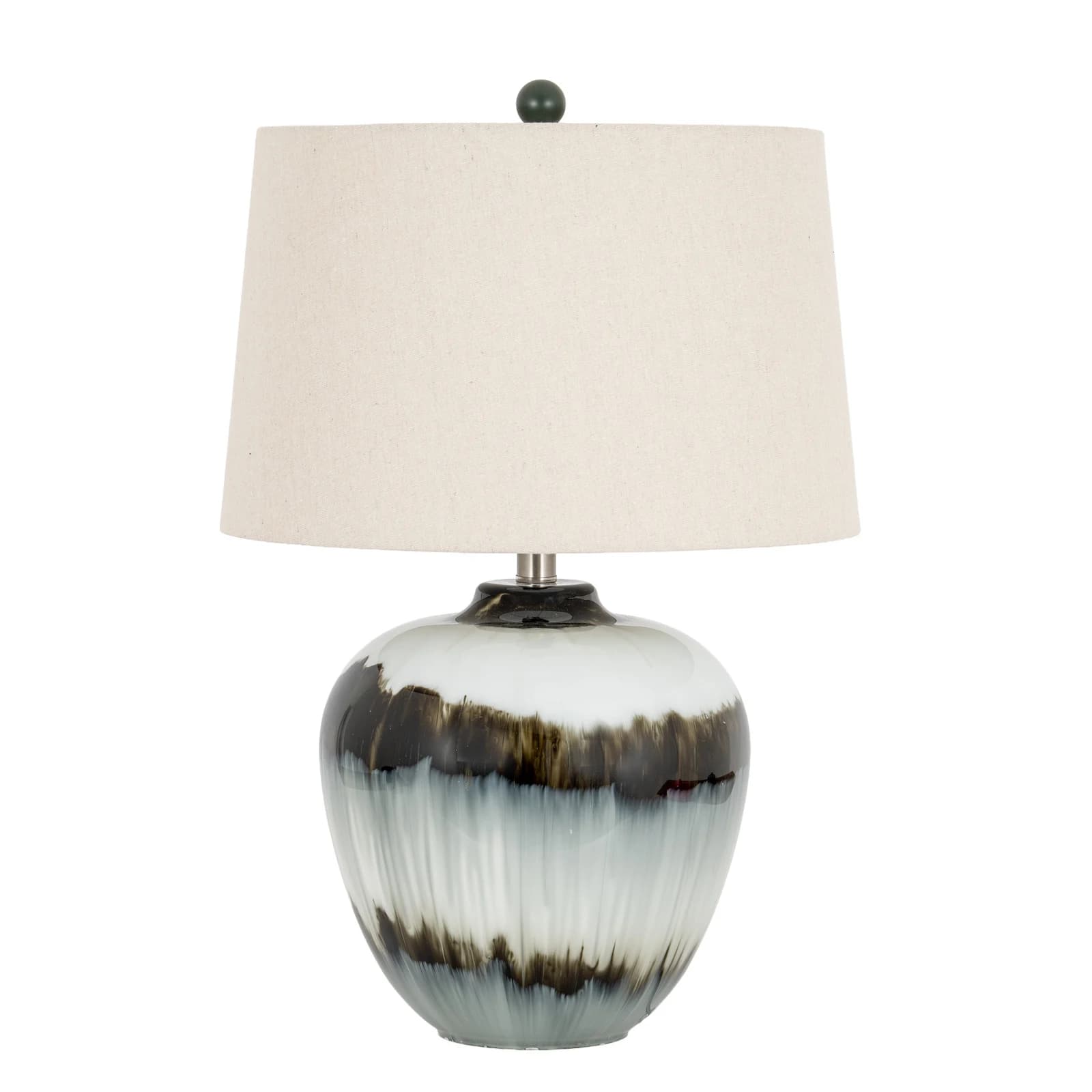 Midnight Shadows Table Lamp With Linen Shade - Table lamps, photo 3 of 6