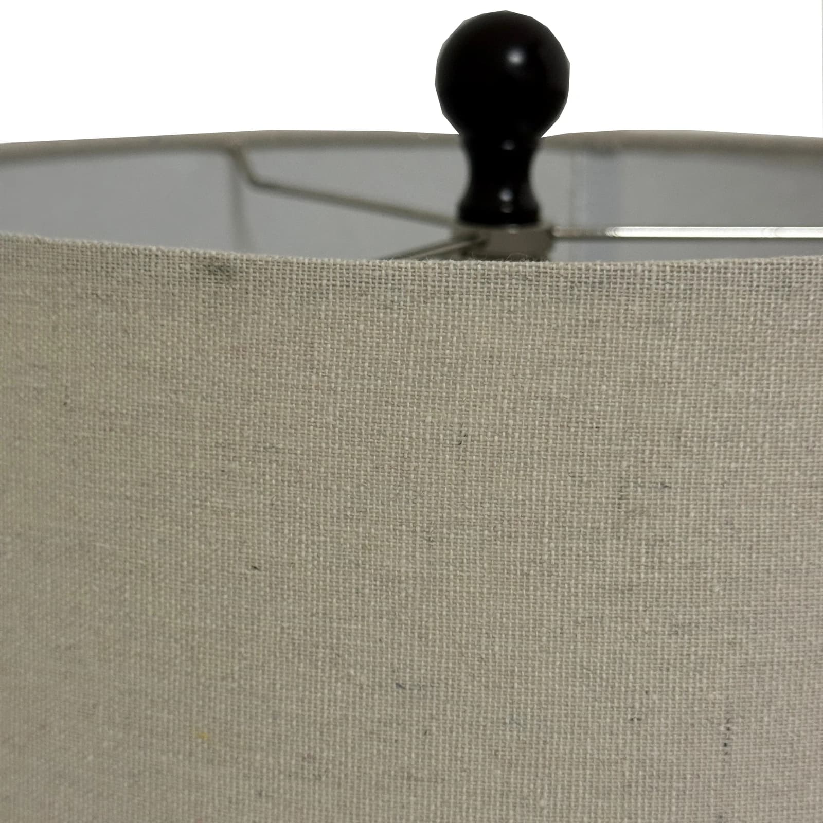 Sepia Shadows Squat Table Lamp With Linen Shade - Table lamps, photo 4 of 6