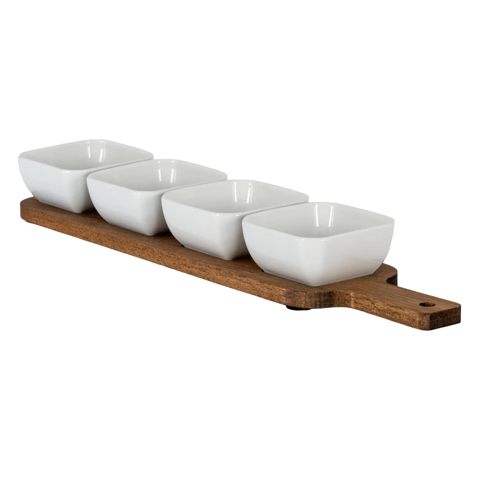 Acacia Serving Board including Four Ceramic Serving Bowls - Trays & baskets, photo 2 of 6
