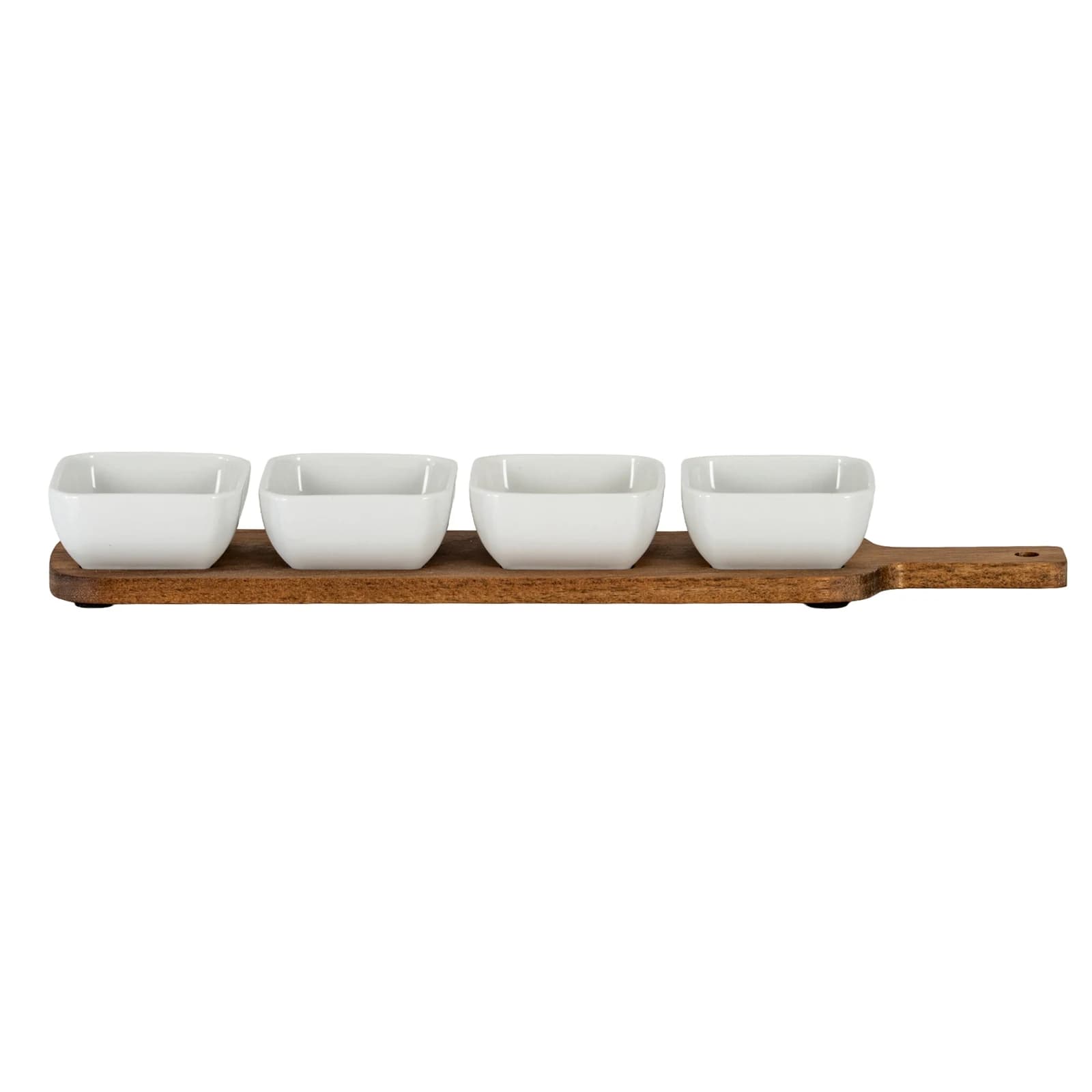 Acacia Serving Board including Four Ceramic Serving Bowls - Trays & baskets, photo 3 of 6