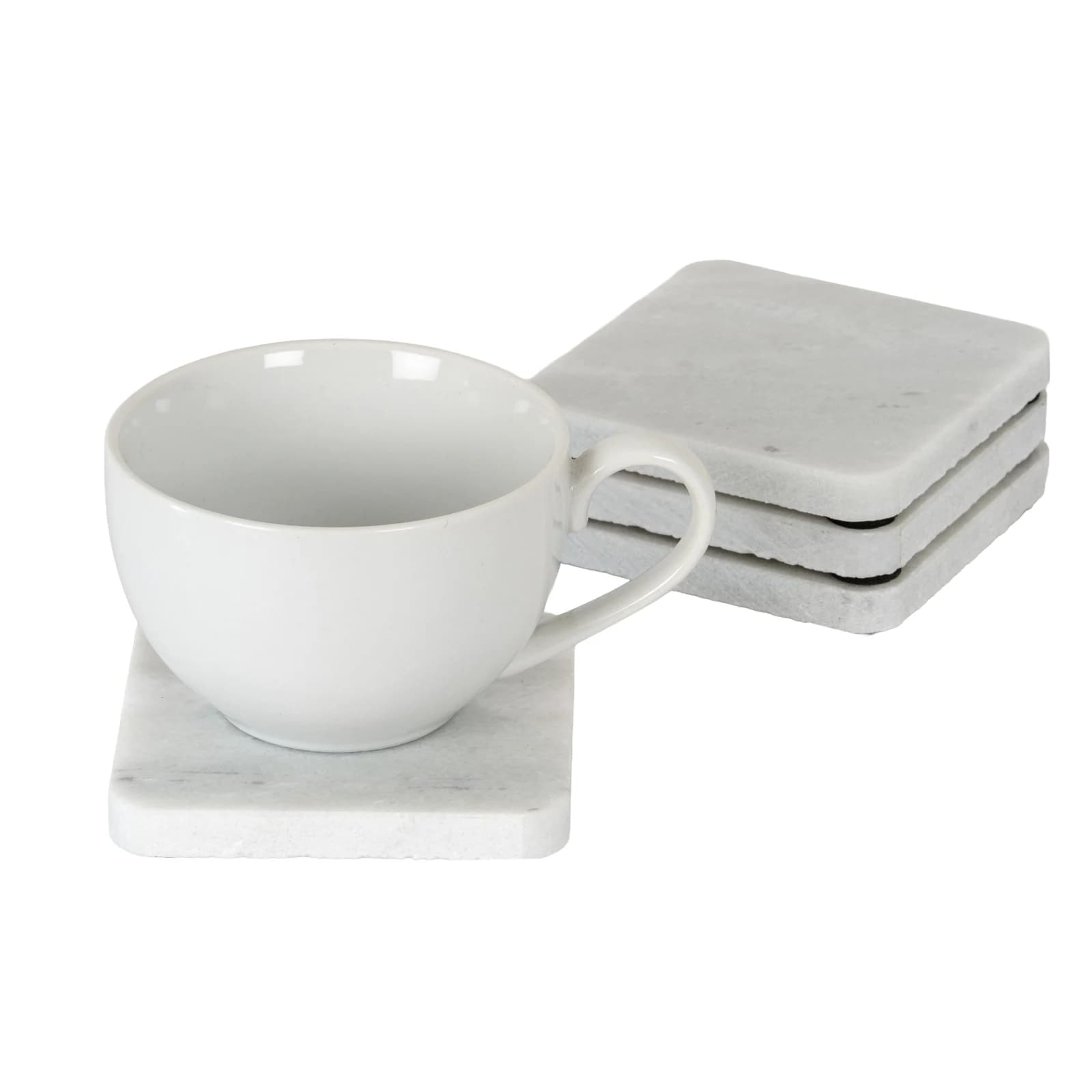 Set of Four Square Marble Coasters - Trays & baskets, photo 3 of 3
