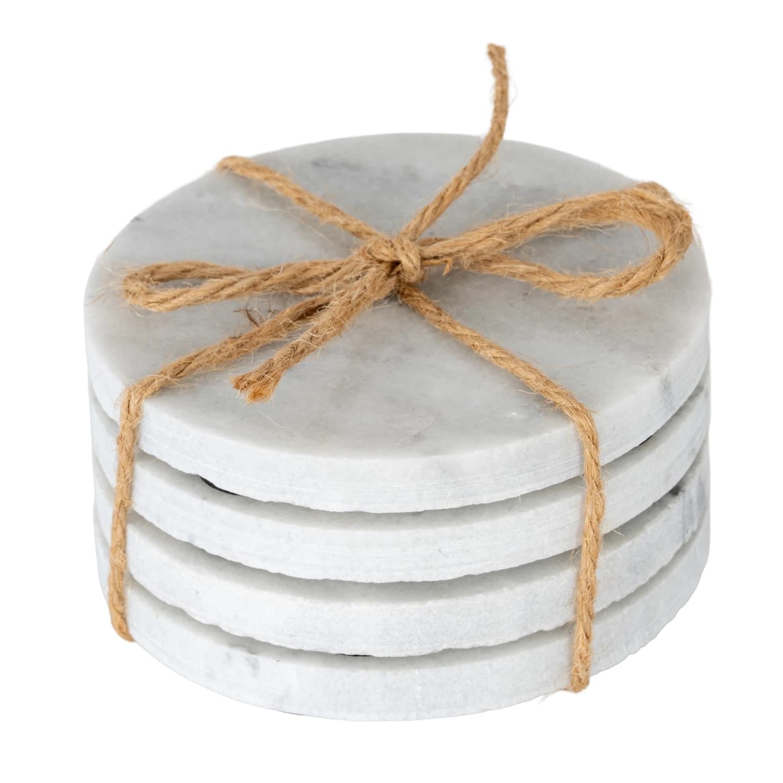 Set of Four Round Marble Coasters - Coffee tables, photo 2 of 3