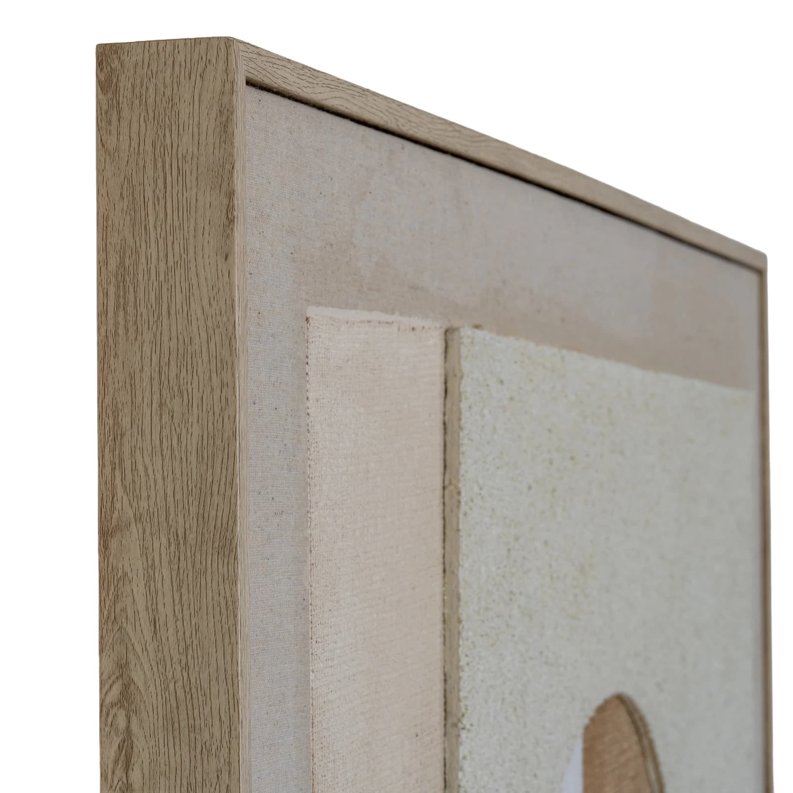 Portina Linen Textured Canvas in Frame - Wall art & frames, photo 6 of 6