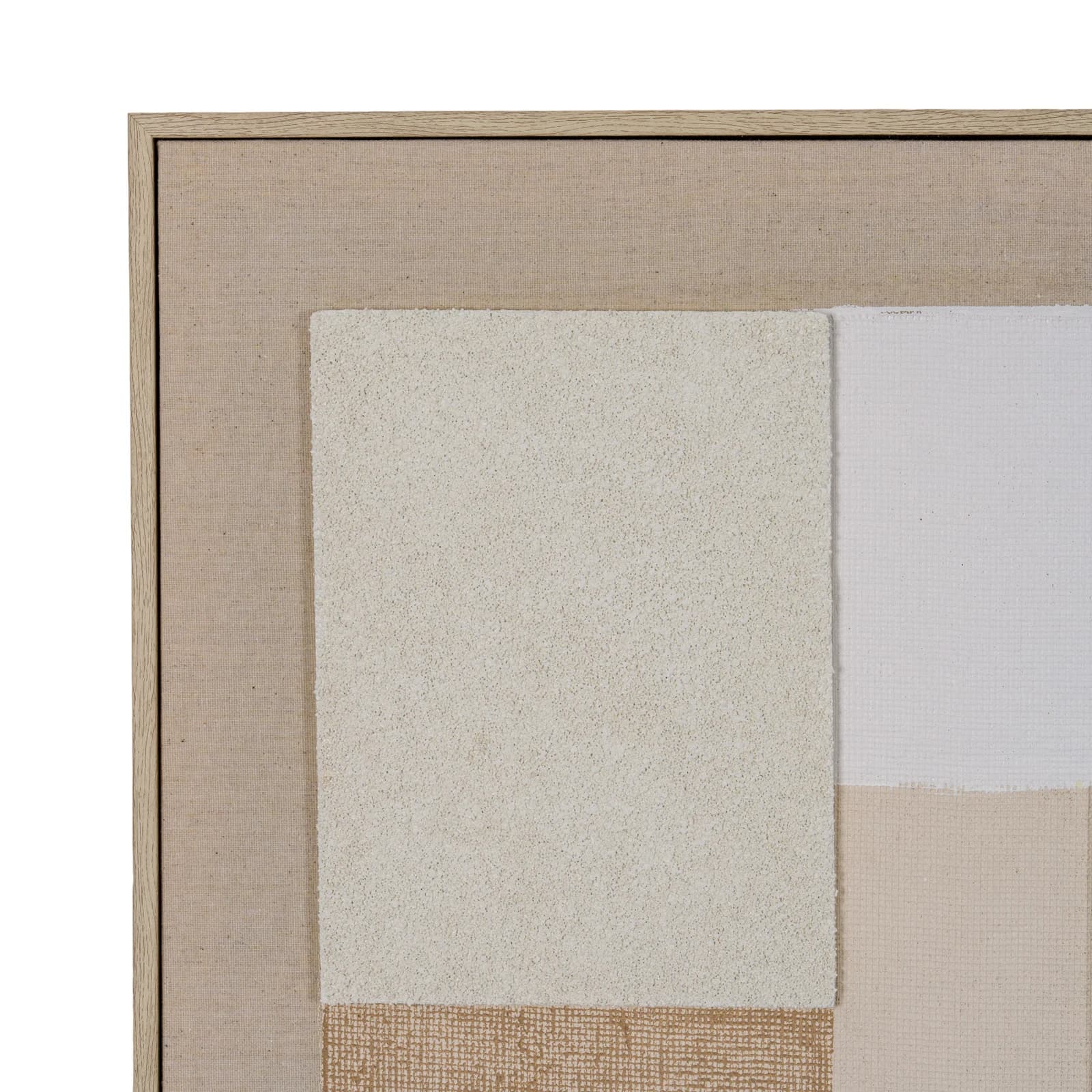 Lumera Linen Textured Canvas in Frame - Wall art & frames, photo 3 of 5