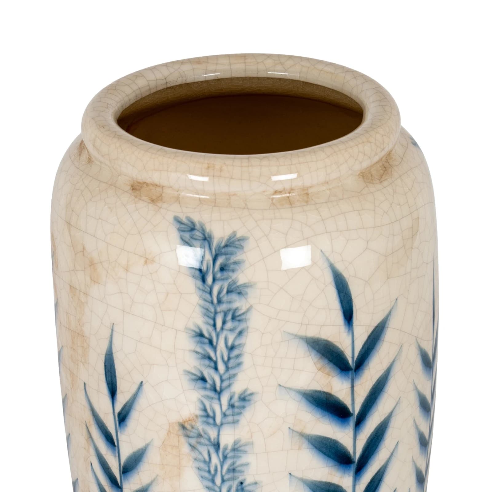 Large Blue Flora Tall Olpe Vase - Vases, photo 3 of 5