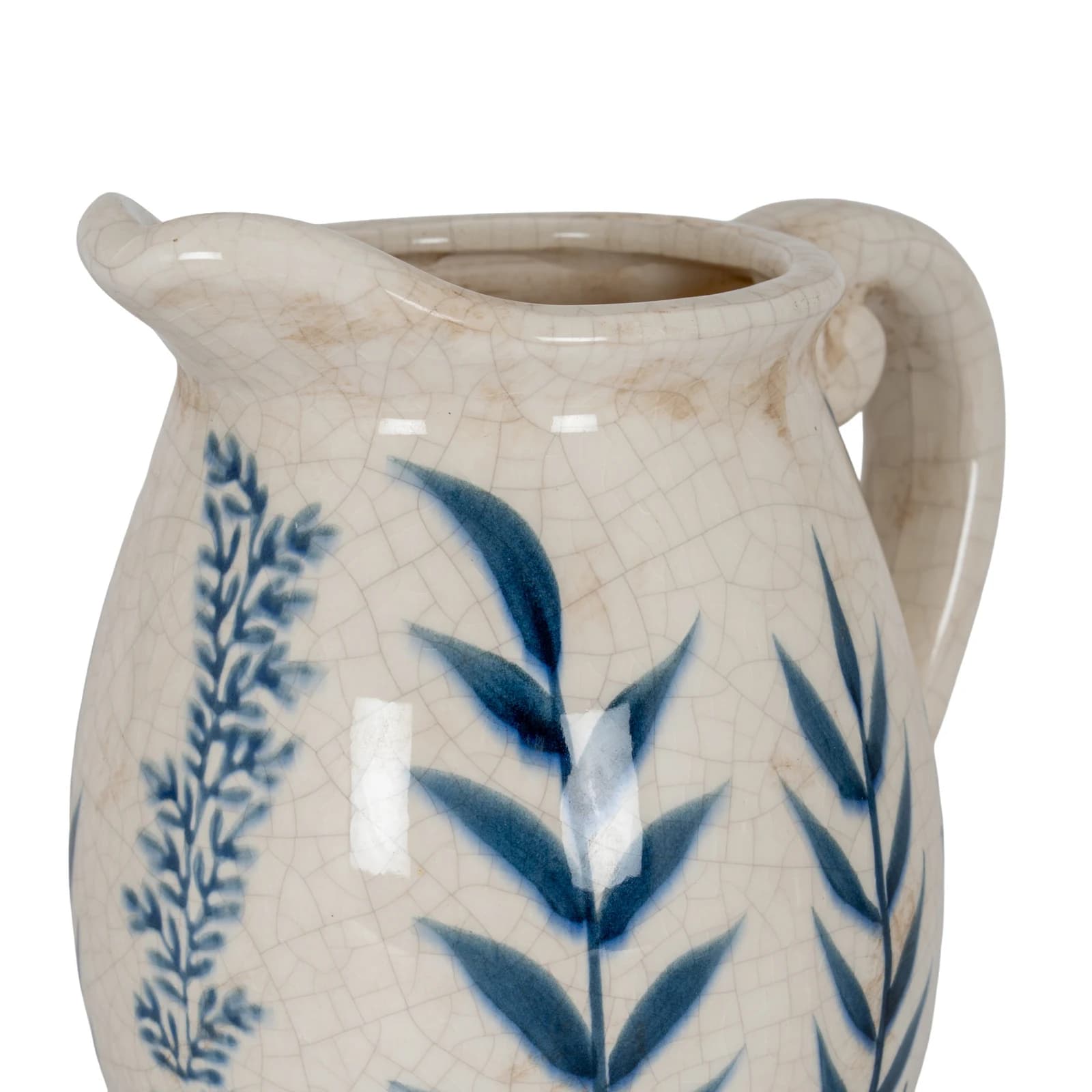 Small Blue Flora Olpe Jug Vase - Vases, photo 3 of 5