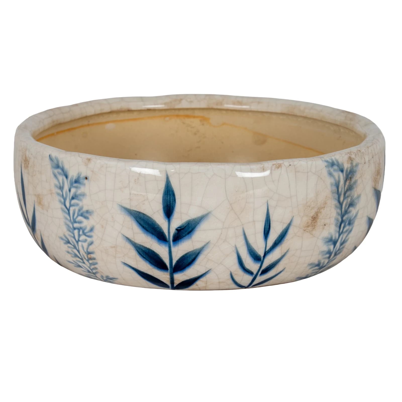 Small Blue Flora Bowl Pot - Planters & pots, photo 2 of 5