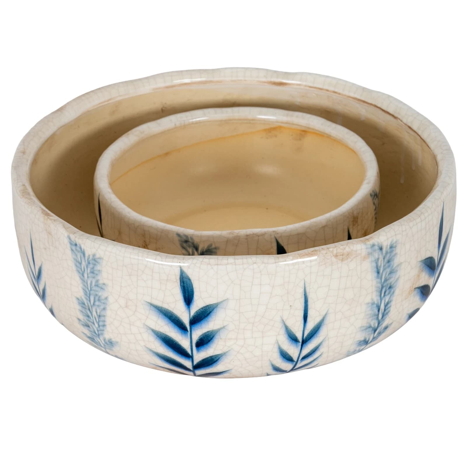 Small Blue Flora Bowl Pot - Planters & pots, photo 5 of 5