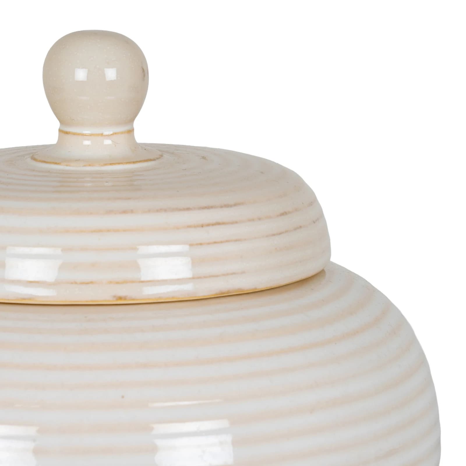 Neva Small Lidded Ceramic Jar - Console tables, photo 3 of 4