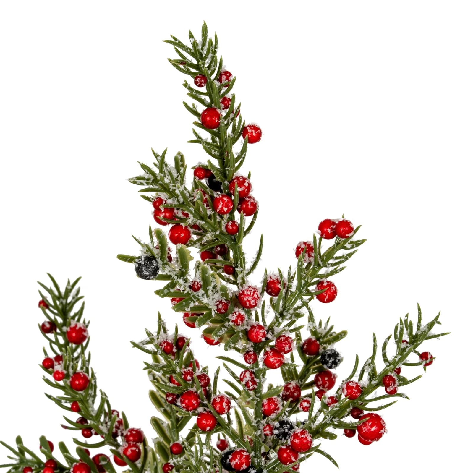 Medium Frosted Winter Berry Tree On Wooden Block — Pack of 3 - Artificial plants & flowers, photo 2 of 2