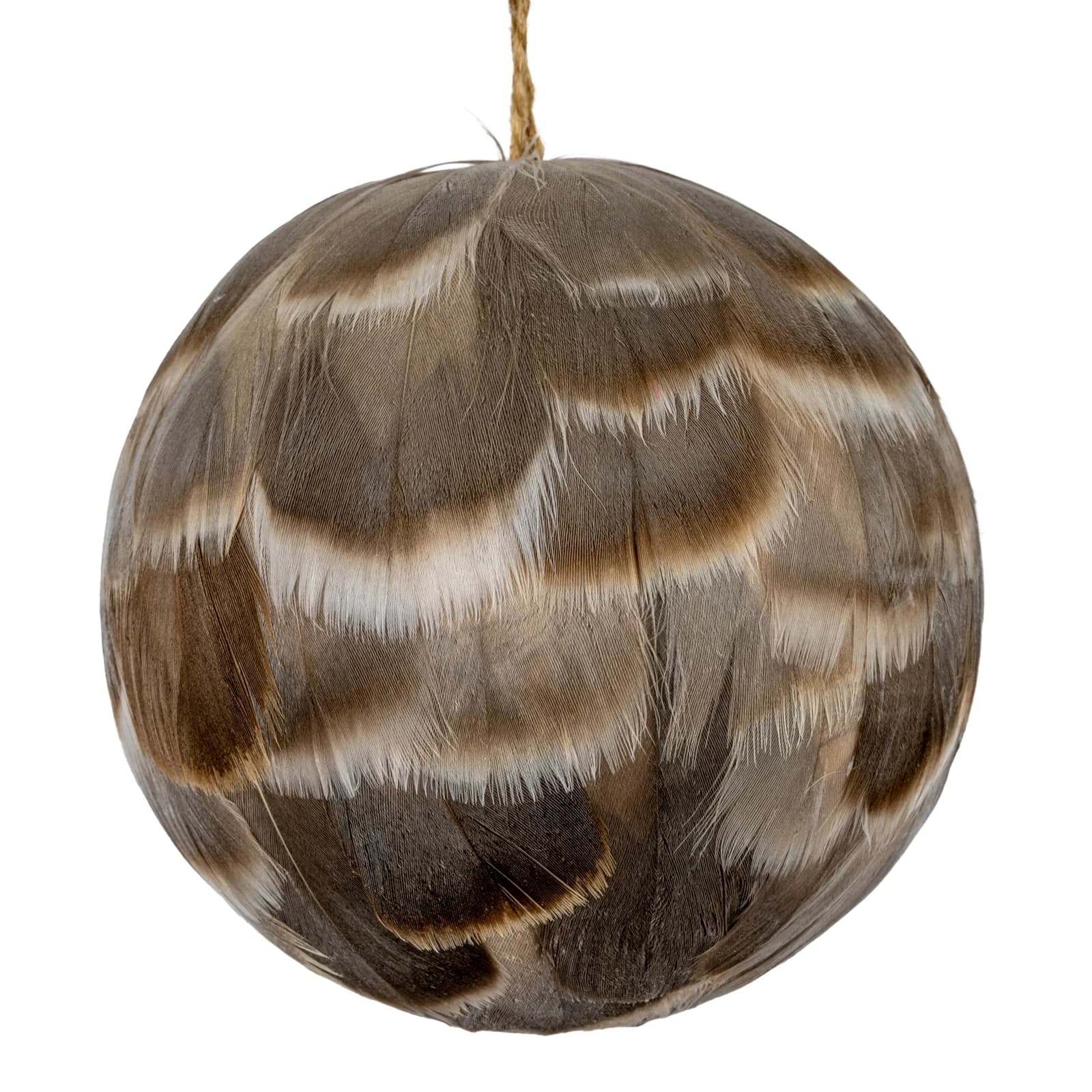 Medium Fawn Feathered Bauble - Artificial plants & flowers, photo 2 of 2