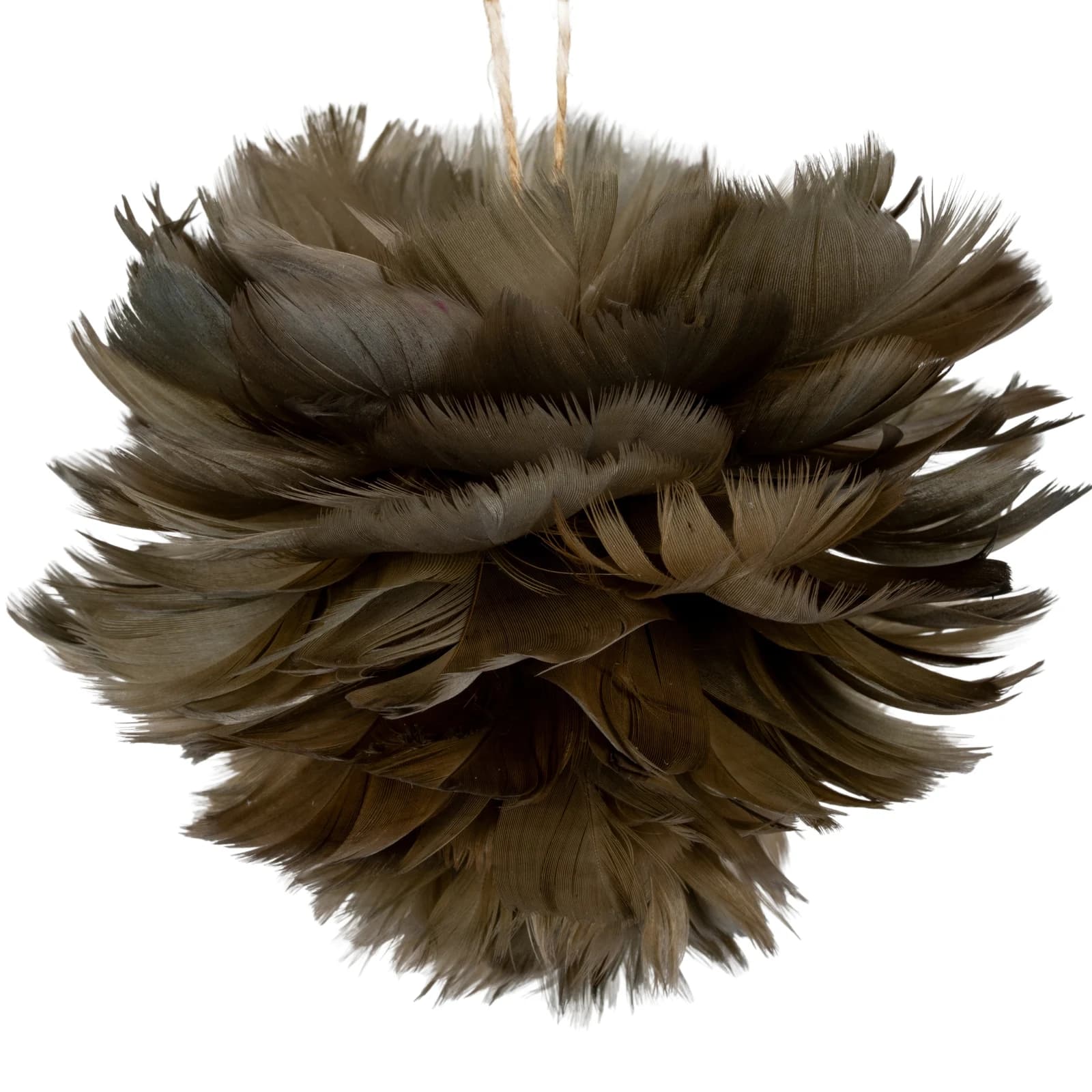 Medium Fawn Feather Ball Decoration - Clocks, photo 3 of 3