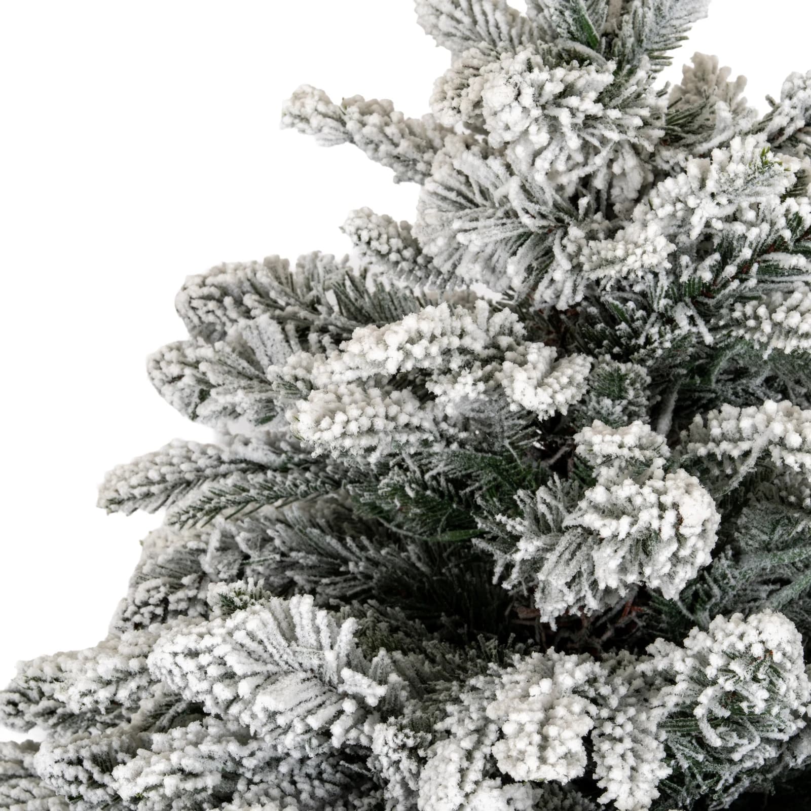 Snowy Norway Fir Pre-Lit Led 300L Fir Tree In Rattan Pot - Artificial plants & flowers, photo 2 of 5
