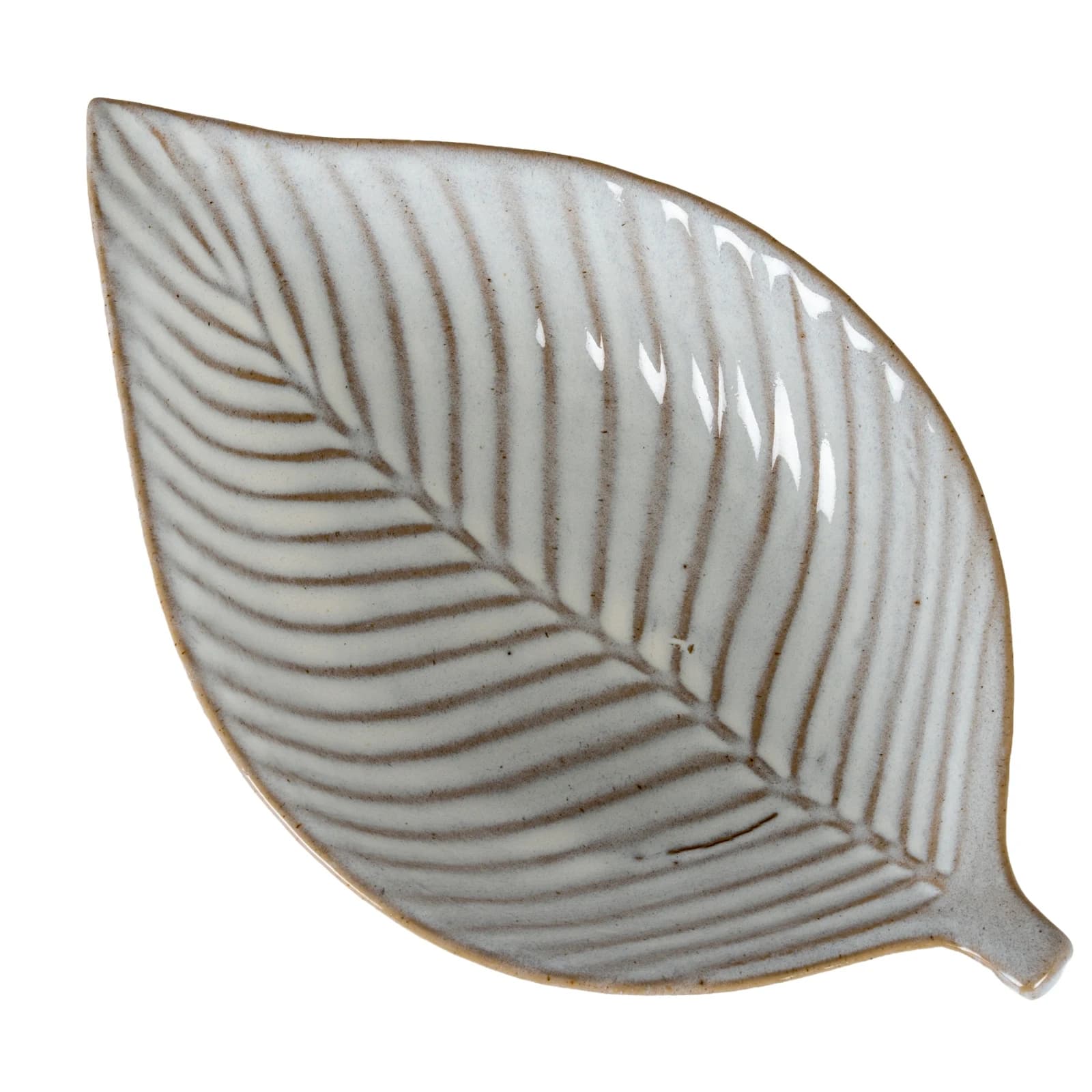 Alora Ceramic Elm Leaf Large Dish - Decorative, photo 2 of 4
