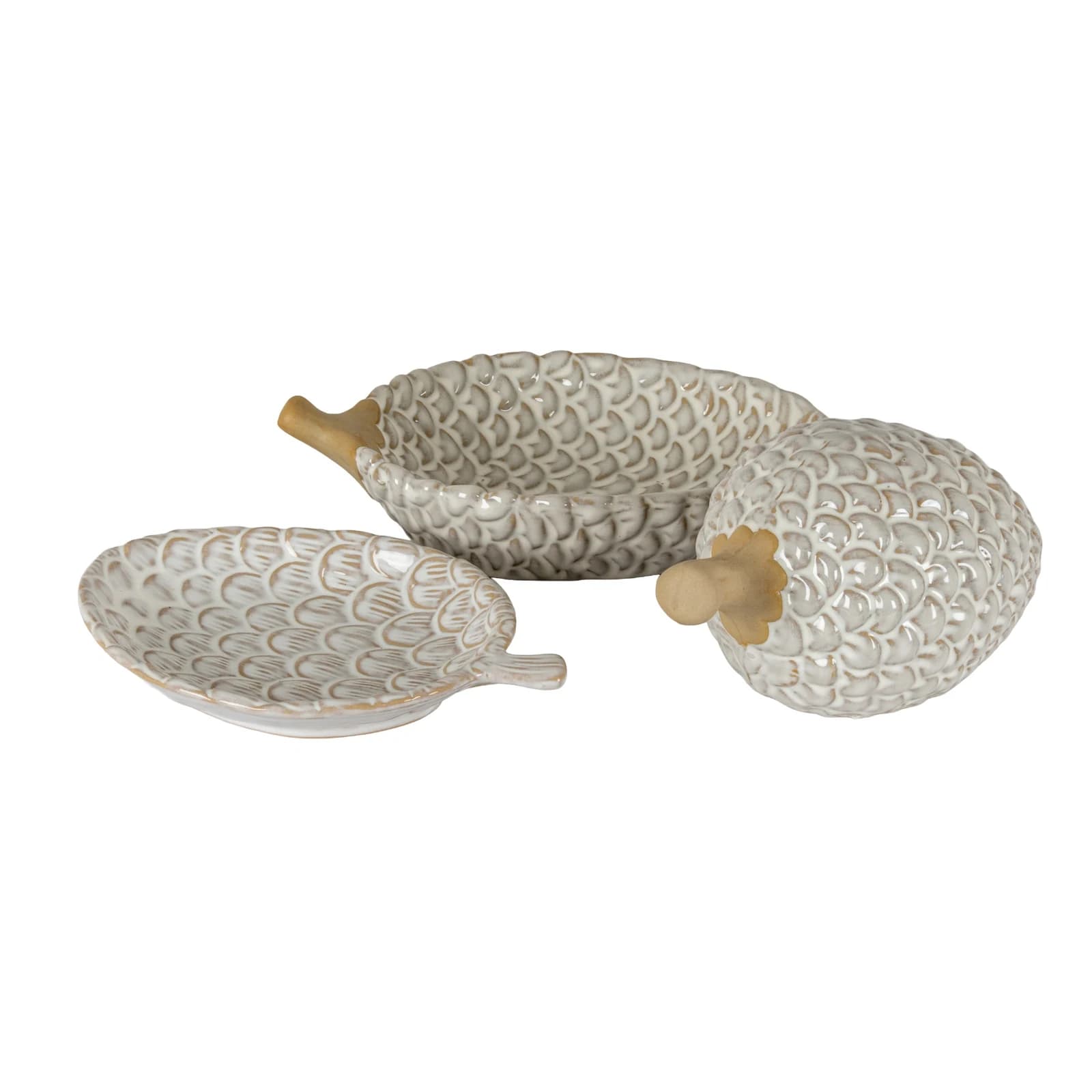 Alora Ceramic Pinecone Medium Dish - Decorative, photo 3 of 4