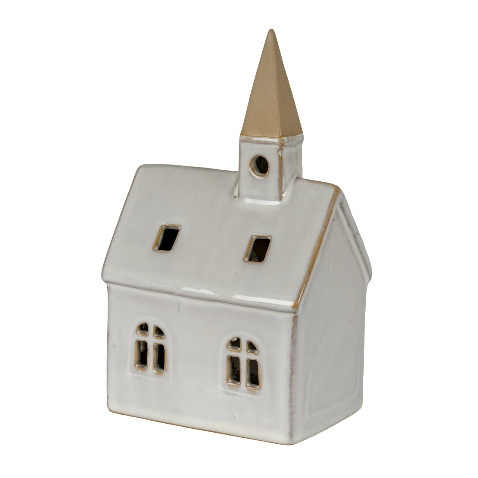 Alora Ceramic Church With LED Light - Decorative, photo 3 of 5