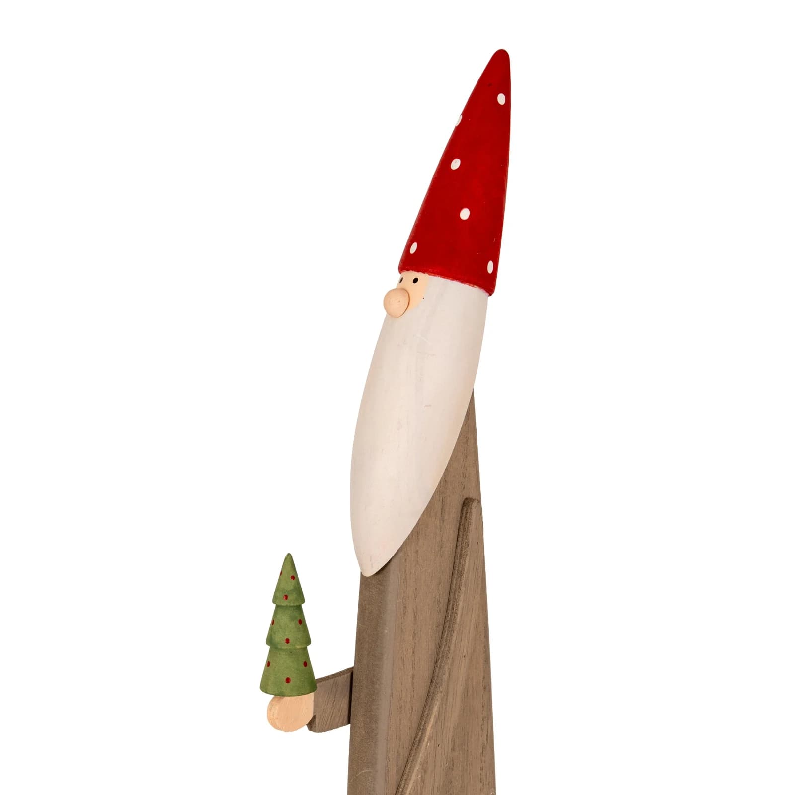 Wooden Festive Elf with Tree and Bell - Sculptures & ornaments, photo 2 of 4