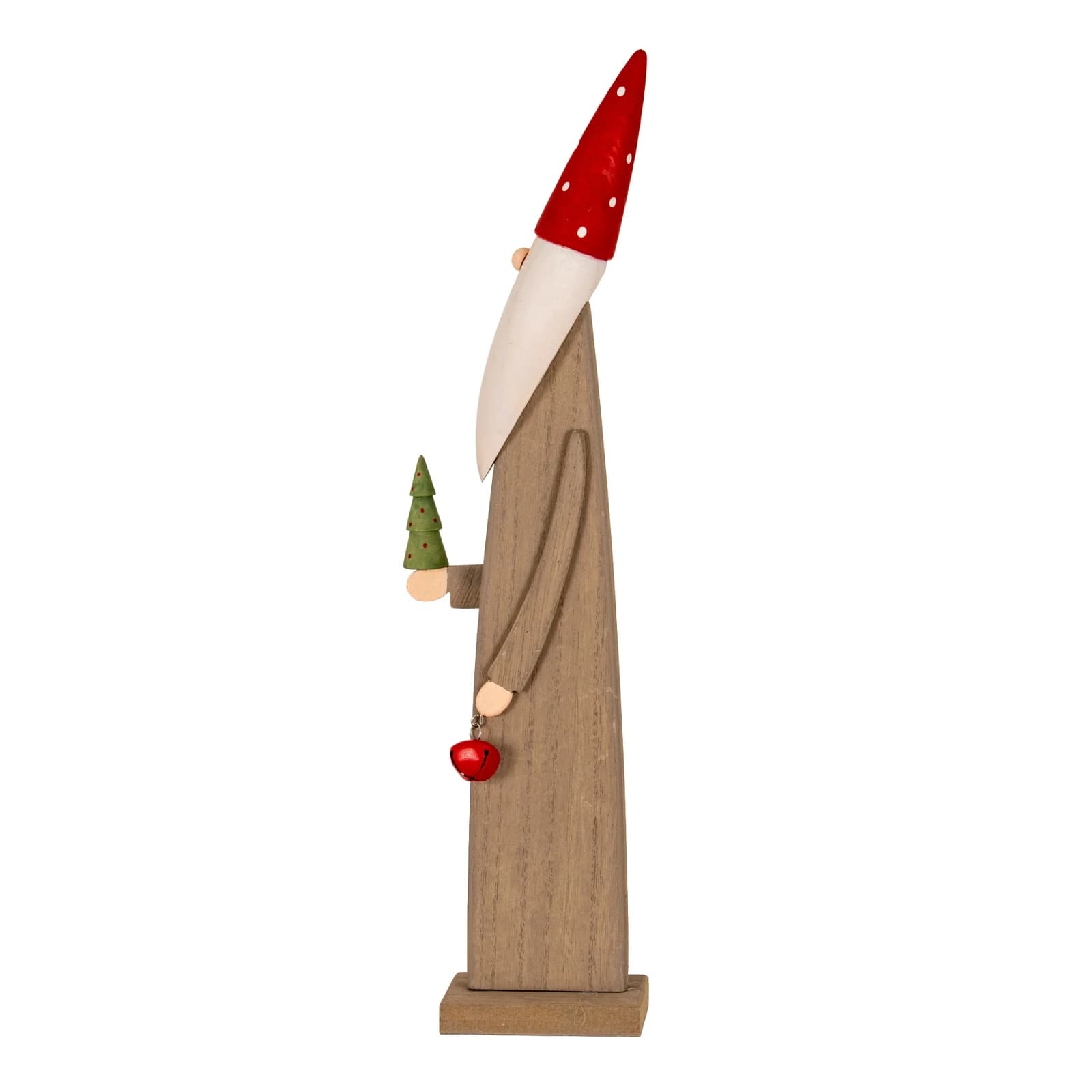 Wooden Festive Elf with Tree and Bell - Sculptures & ornaments, photo 3 of 4
