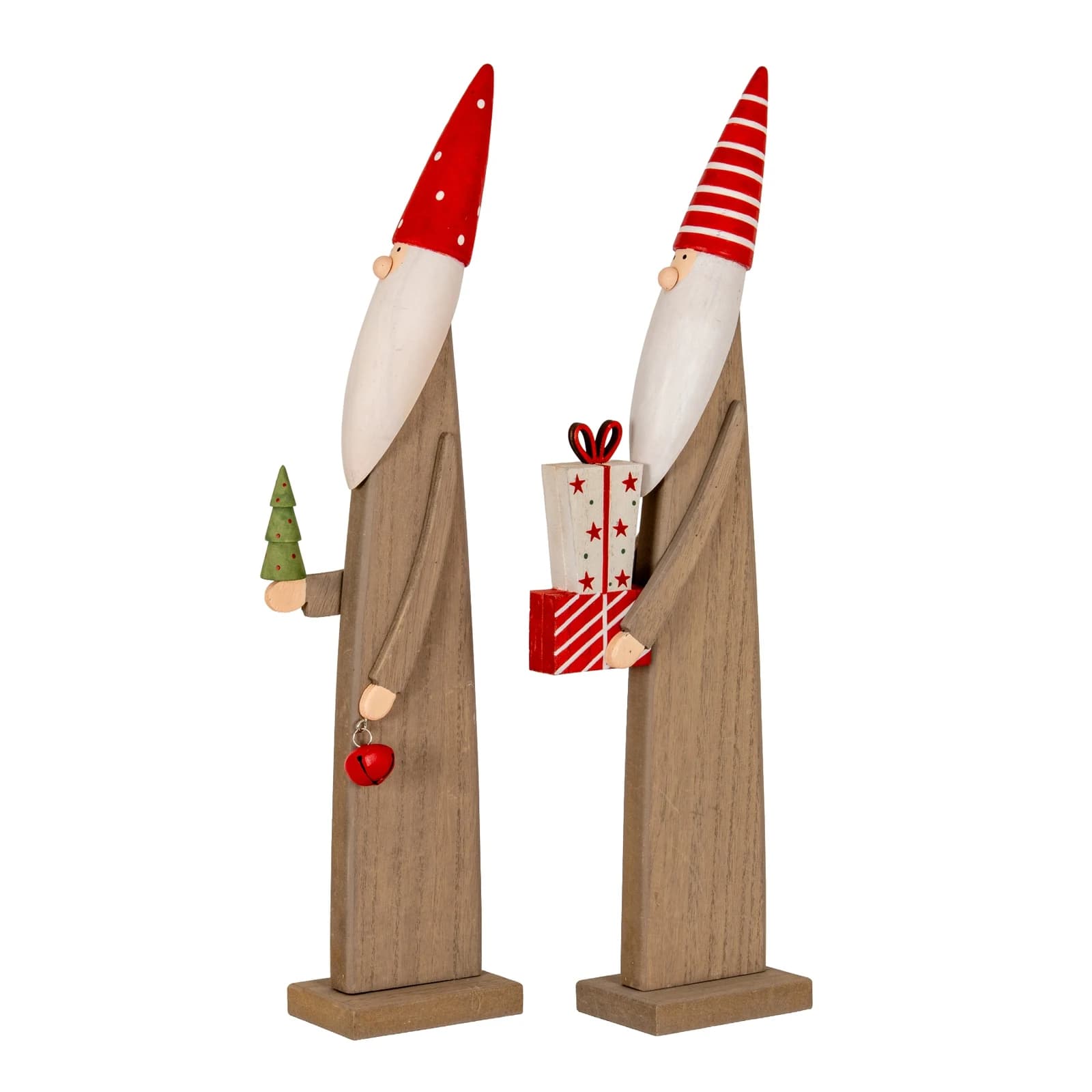 Wooden Festive Elf with Tree and Bell - Sculptures & ornaments, photo 4 of 4