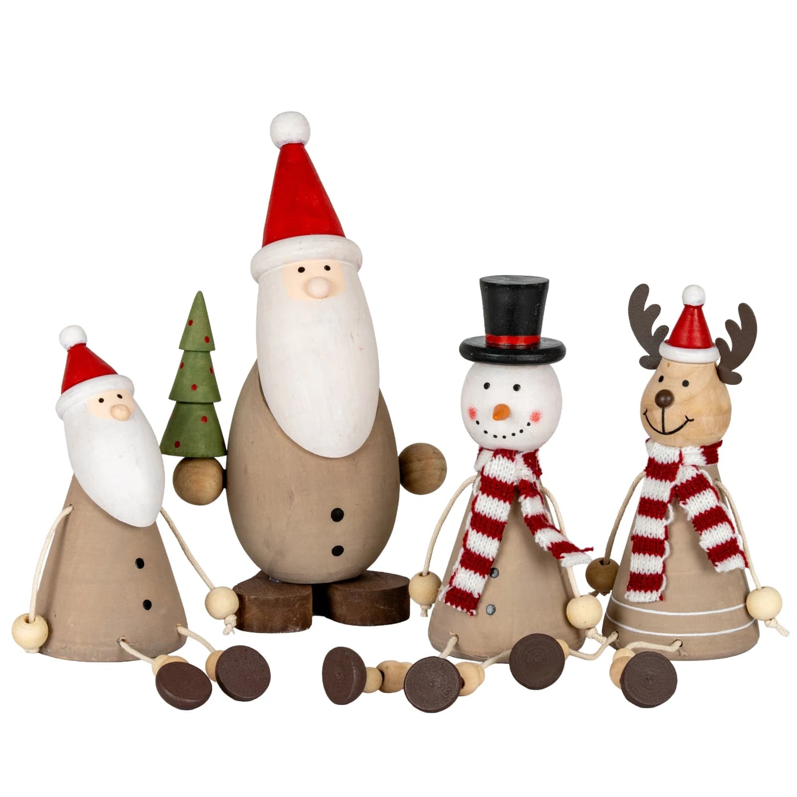 Wooden Jolly Sitting Reindeer Decoration - Console tables, photo 4 of 4