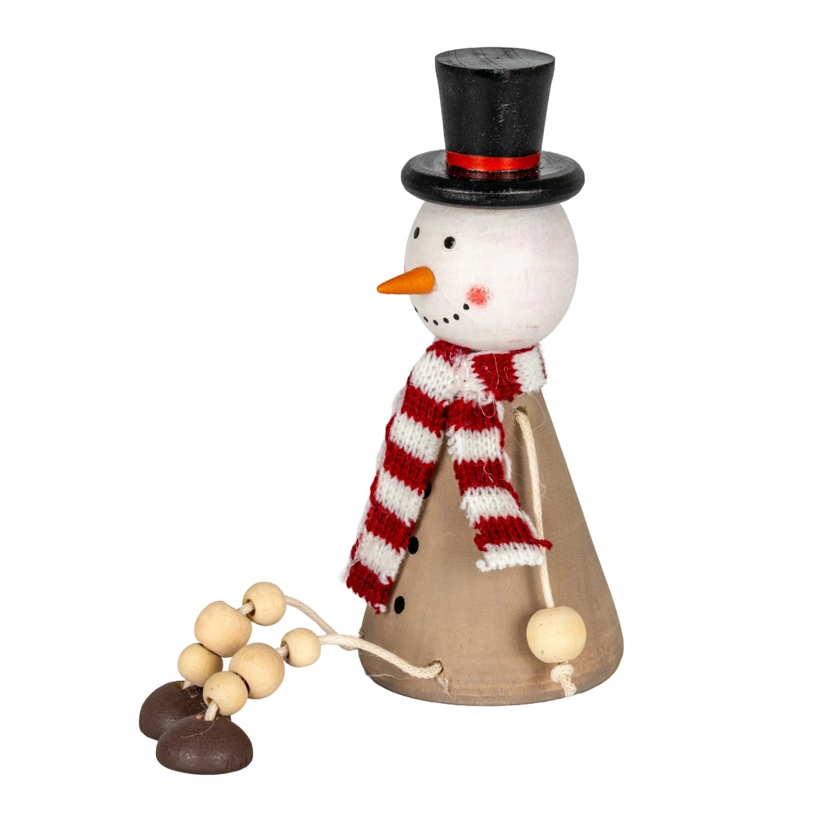 Wooden Jolly Sitting Snowman Decoration - Wall art & frames, photo 2 of 4