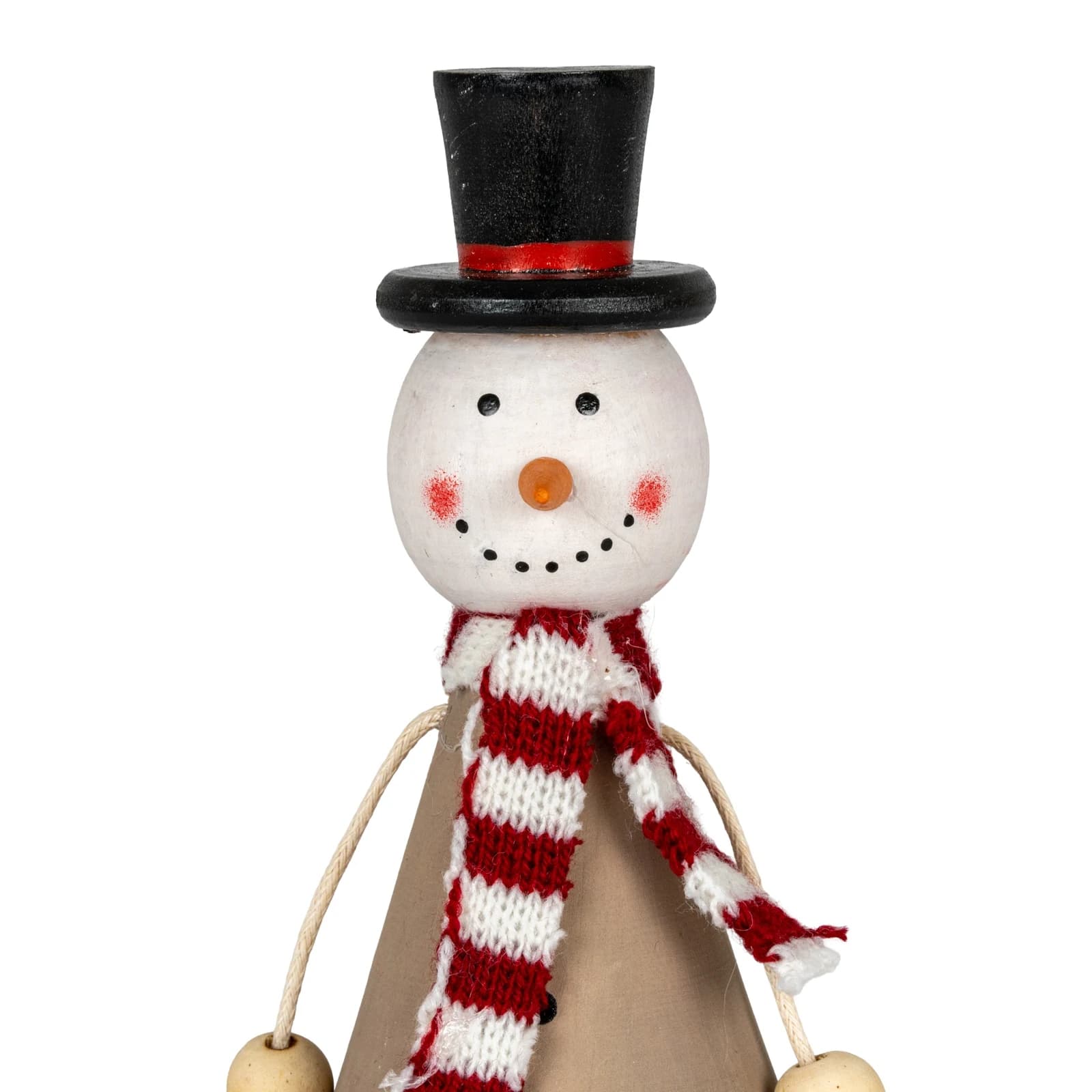 Wooden Jolly Sitting Snowman Decoration - Wall art & frames, photo 3 of 4