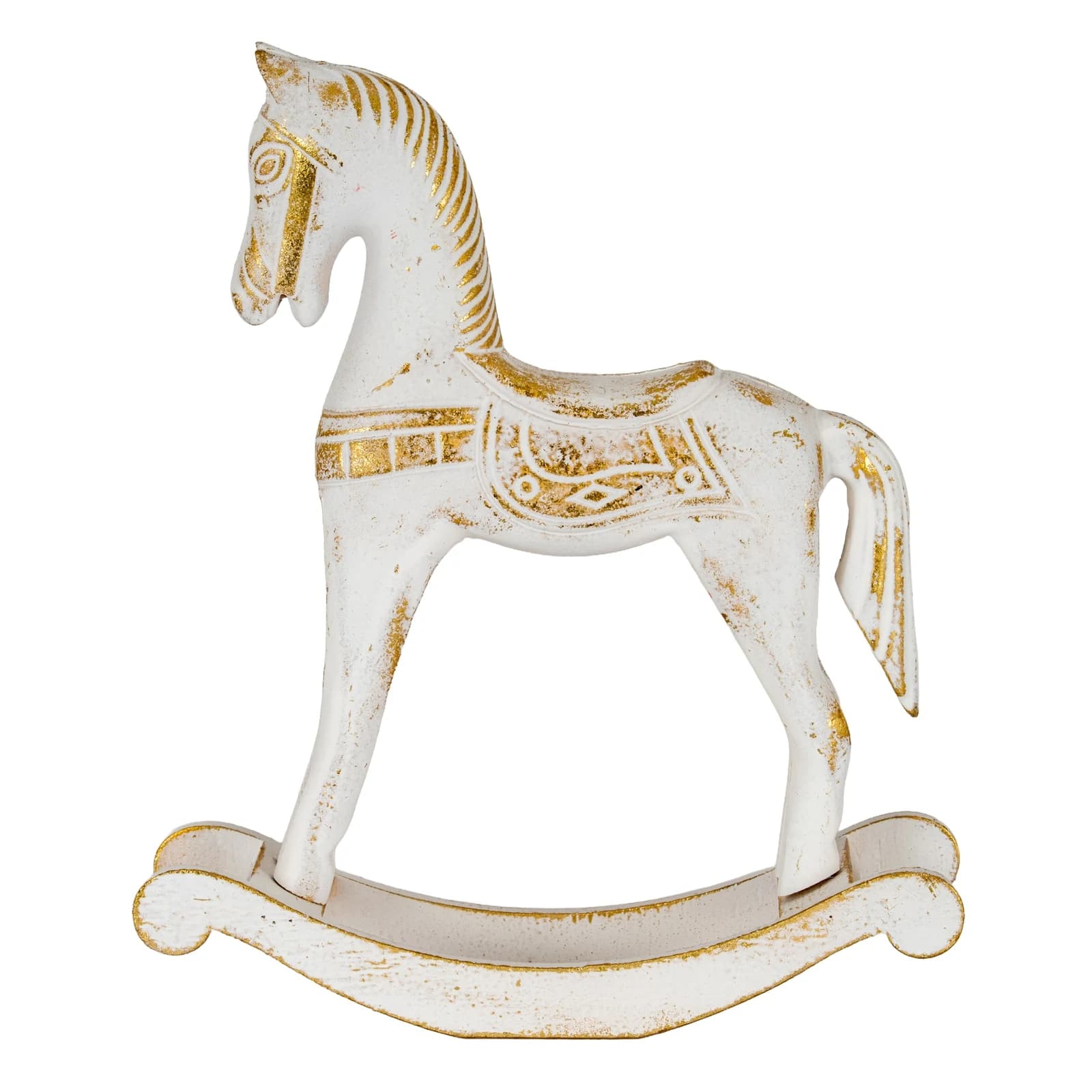 Small Whitewashed Wooden Rocking Horse - Side tables, photo 2 of 4