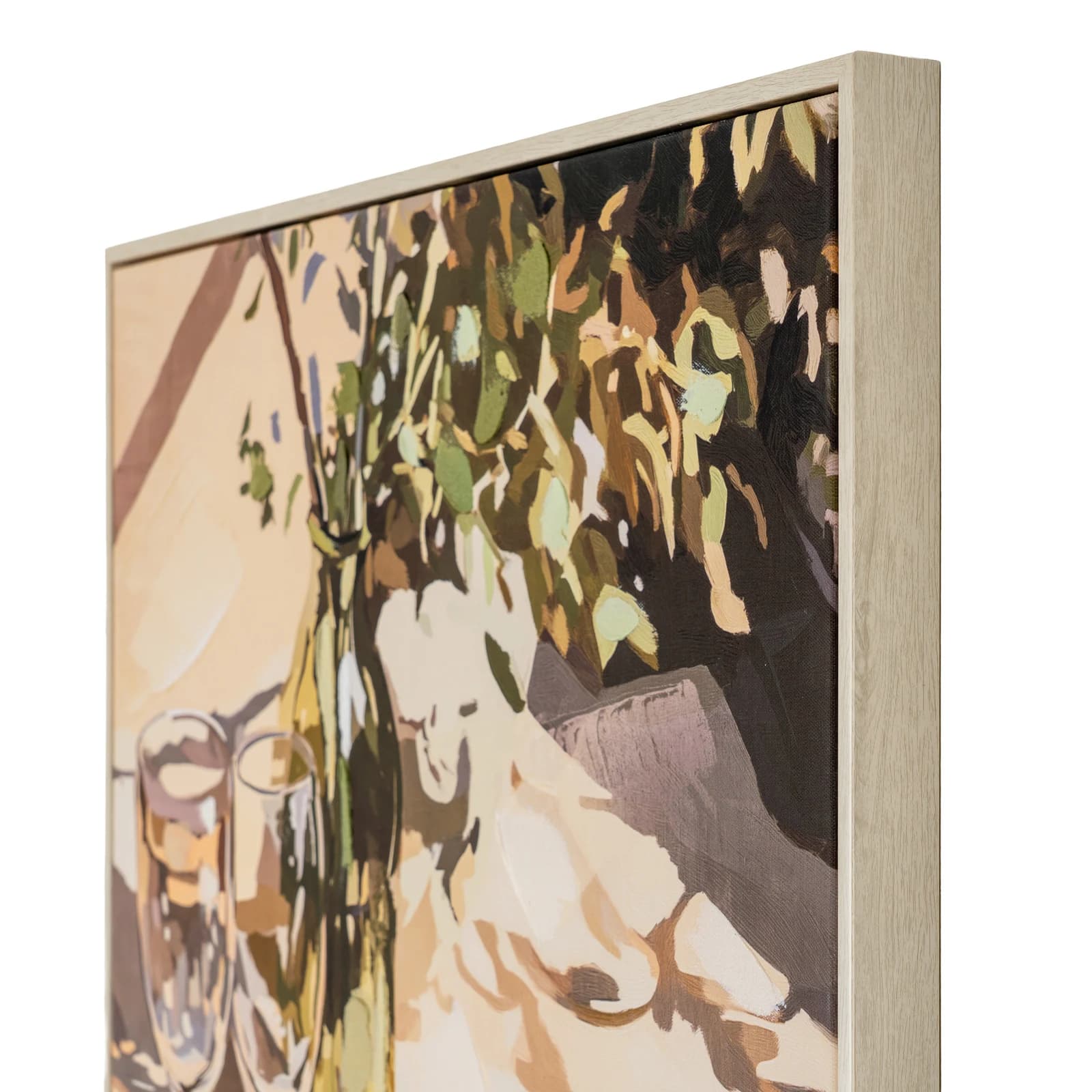 Alfresco Morning Hand Painted Canvas in Frame - Wall art & frames, photo 3 of 5